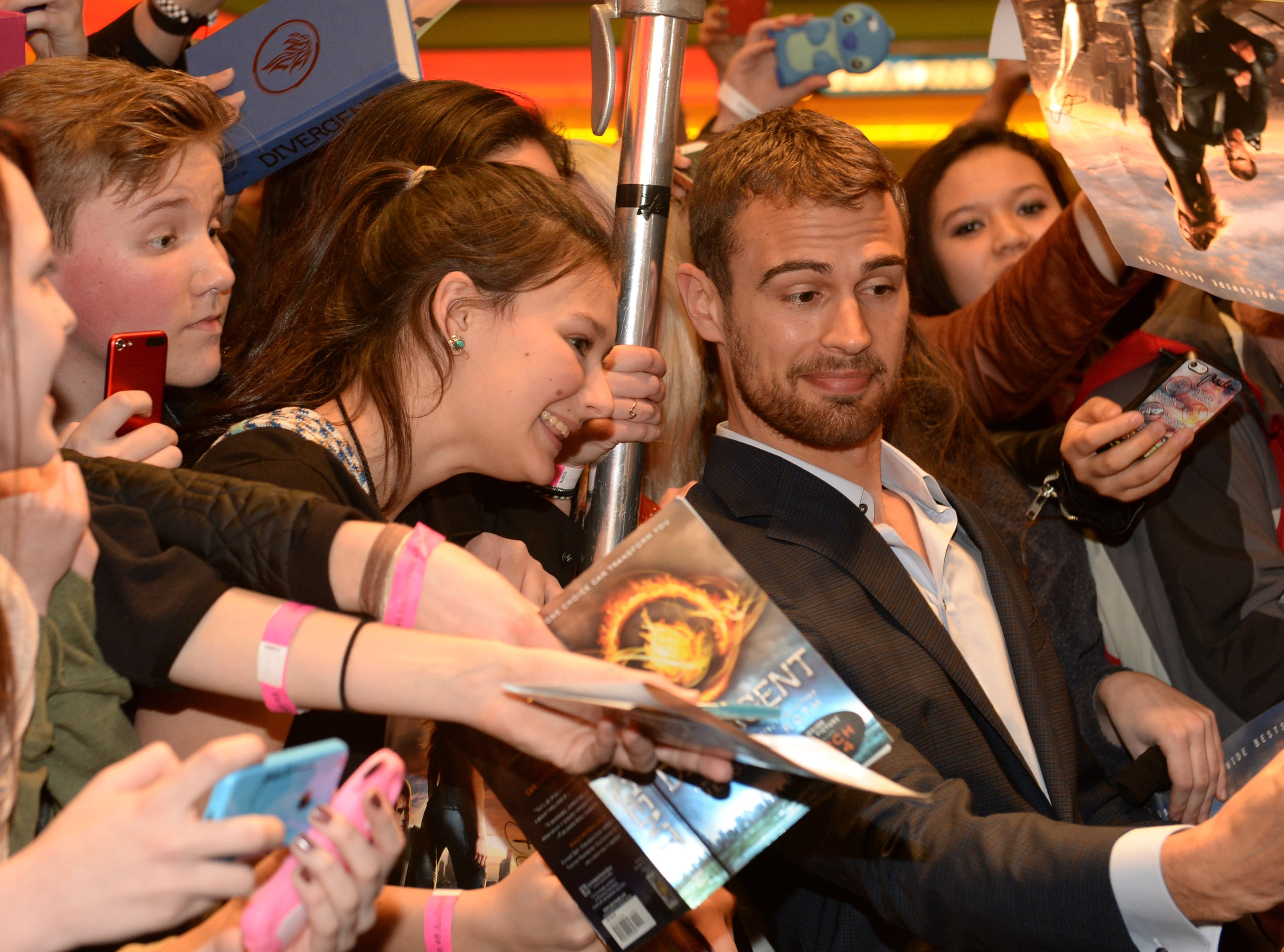Actor Theo James makes an appearance at a screening of "Divergent" March 3, 2014 at Regal Atlantic Station in Atlanta.