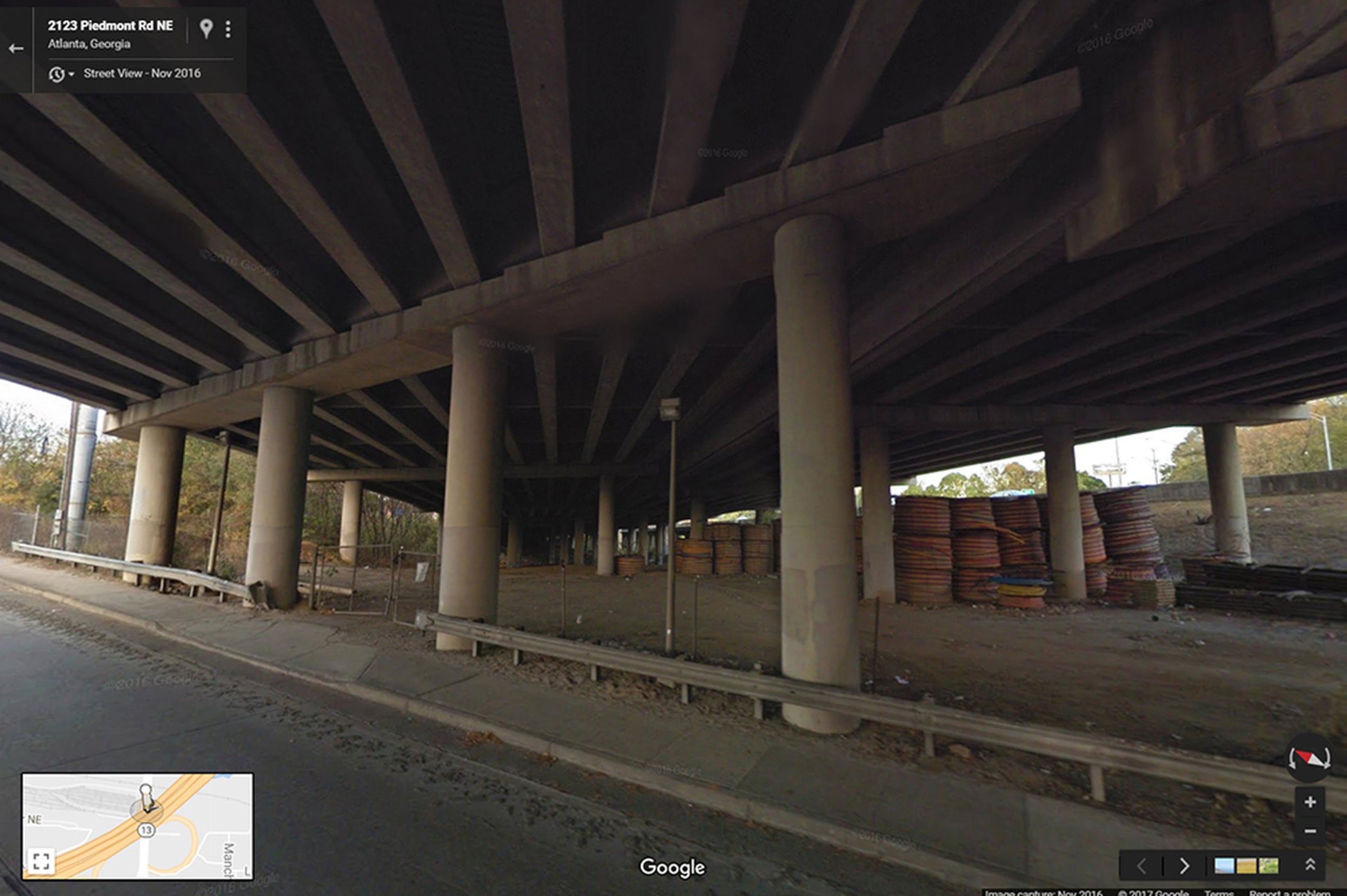 `Construction surplus’ stored under collapsed I-85 overpass