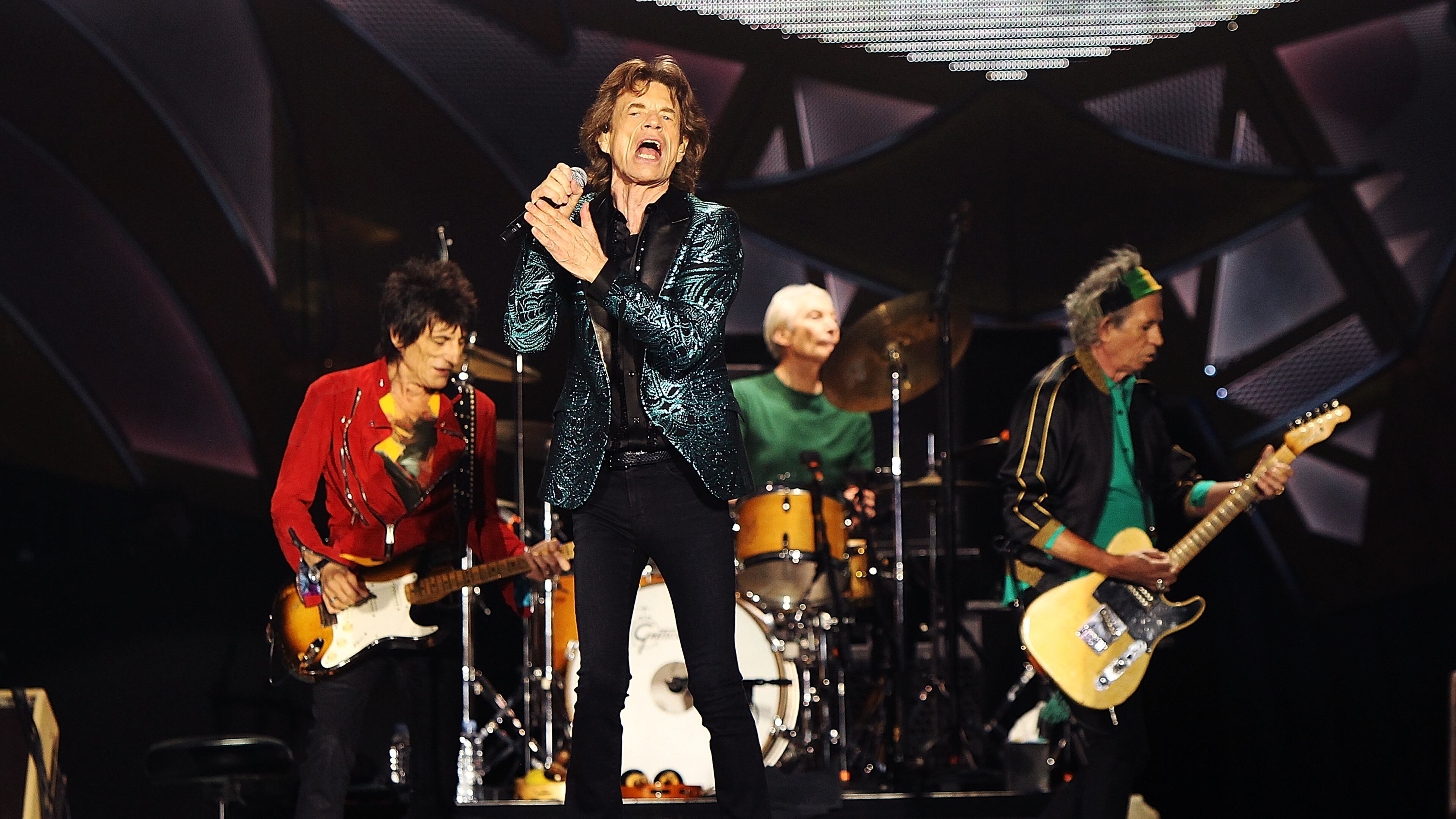 ADELAIDE, AUSTRALIA - OCTOBER 25: The Rolling Stones perform live at Adelaide Oval on October 25, 2014 in Adelaide, Australia. (Photo by Morne de Klerk/Getty Images)