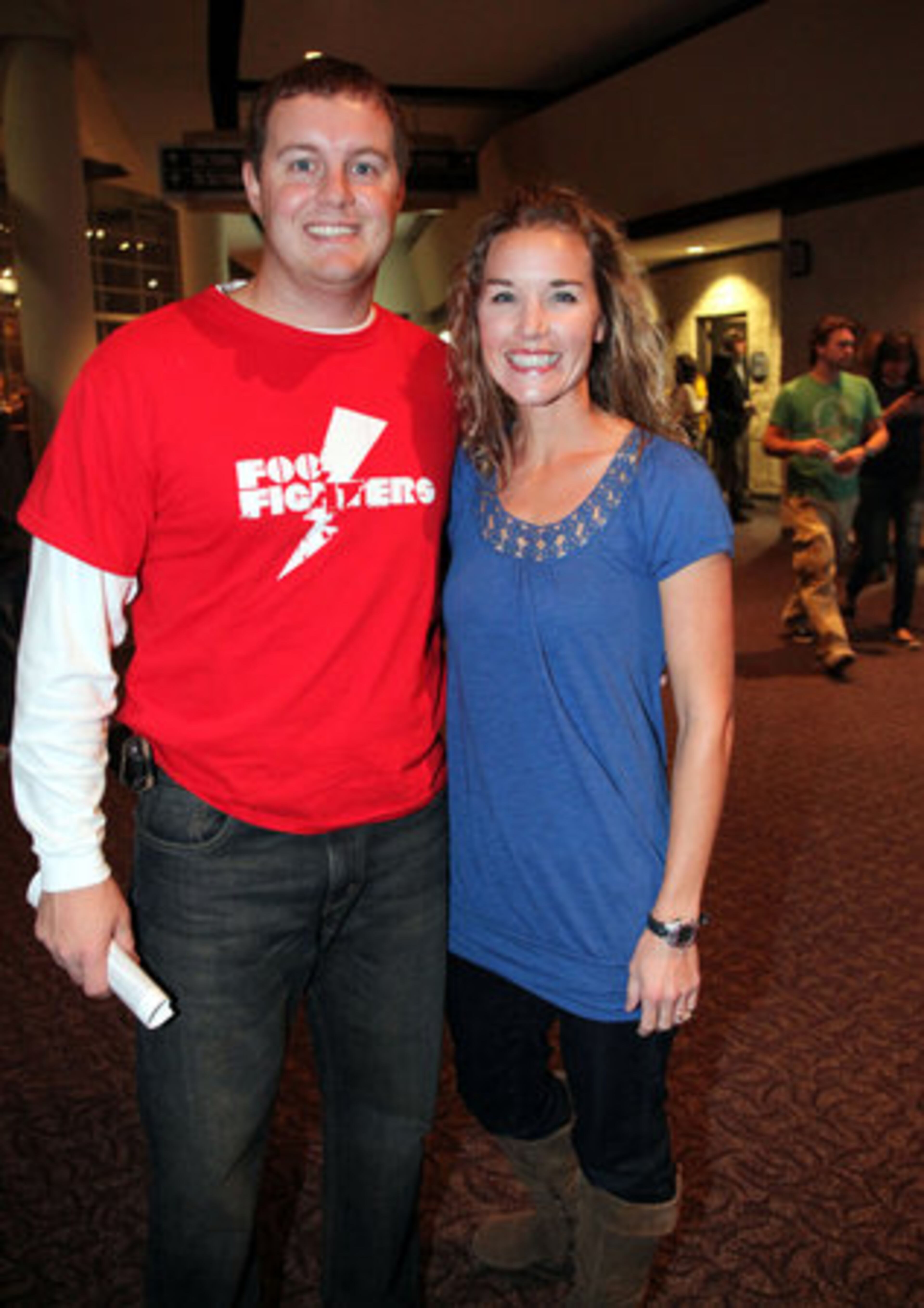 Shaun and Becky Gindlesperger made the trip in from Buford for the concert.