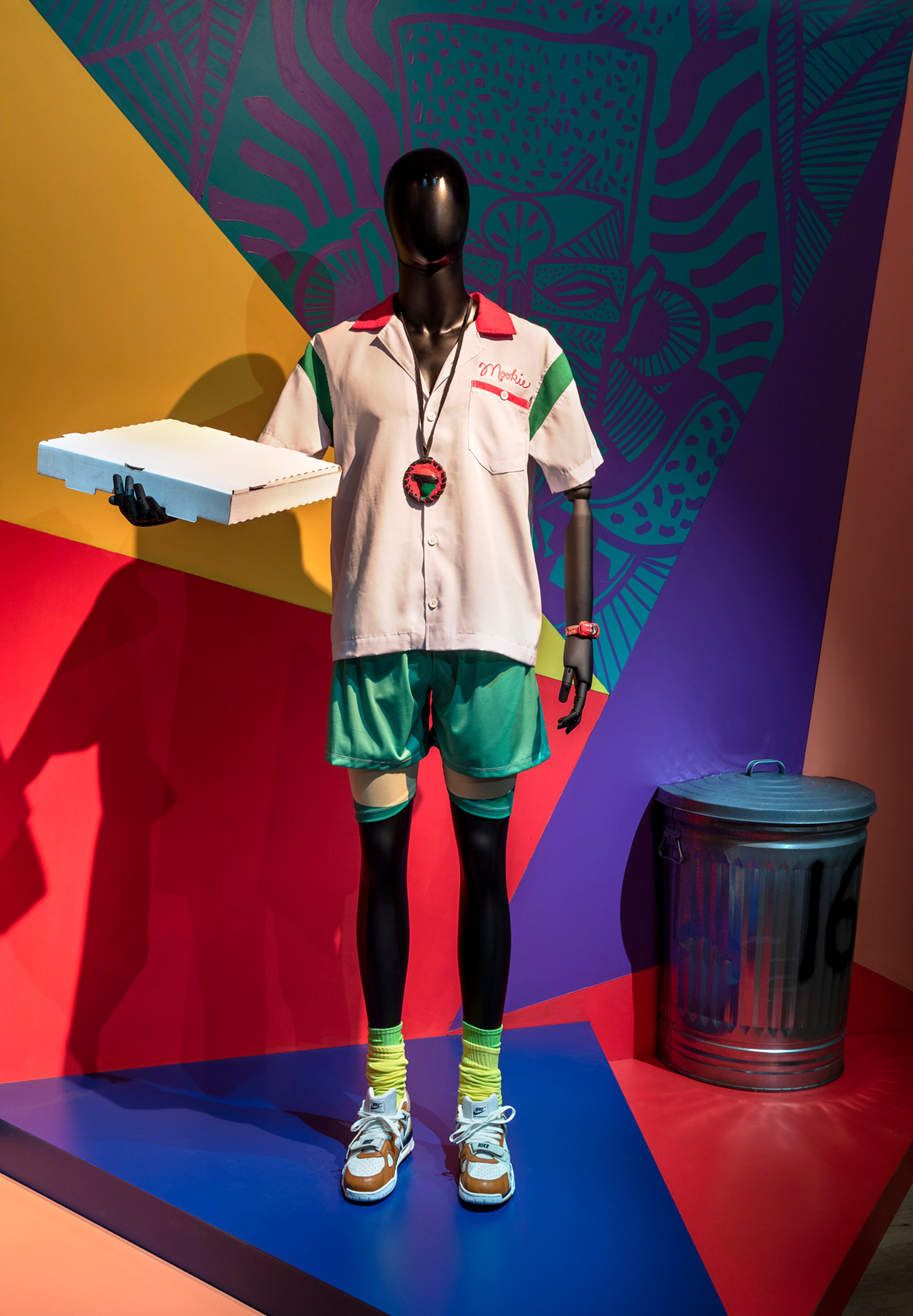 An image from Spike Lee's influential 1989 film about racial tension in Bedford-Stuyvesant, "Do the Right Thing" features the costume worn by Mookie (played by Lee), a Brooklyn pizza delivery man at the center of the comedy-drama.
Courtesy of SCAD