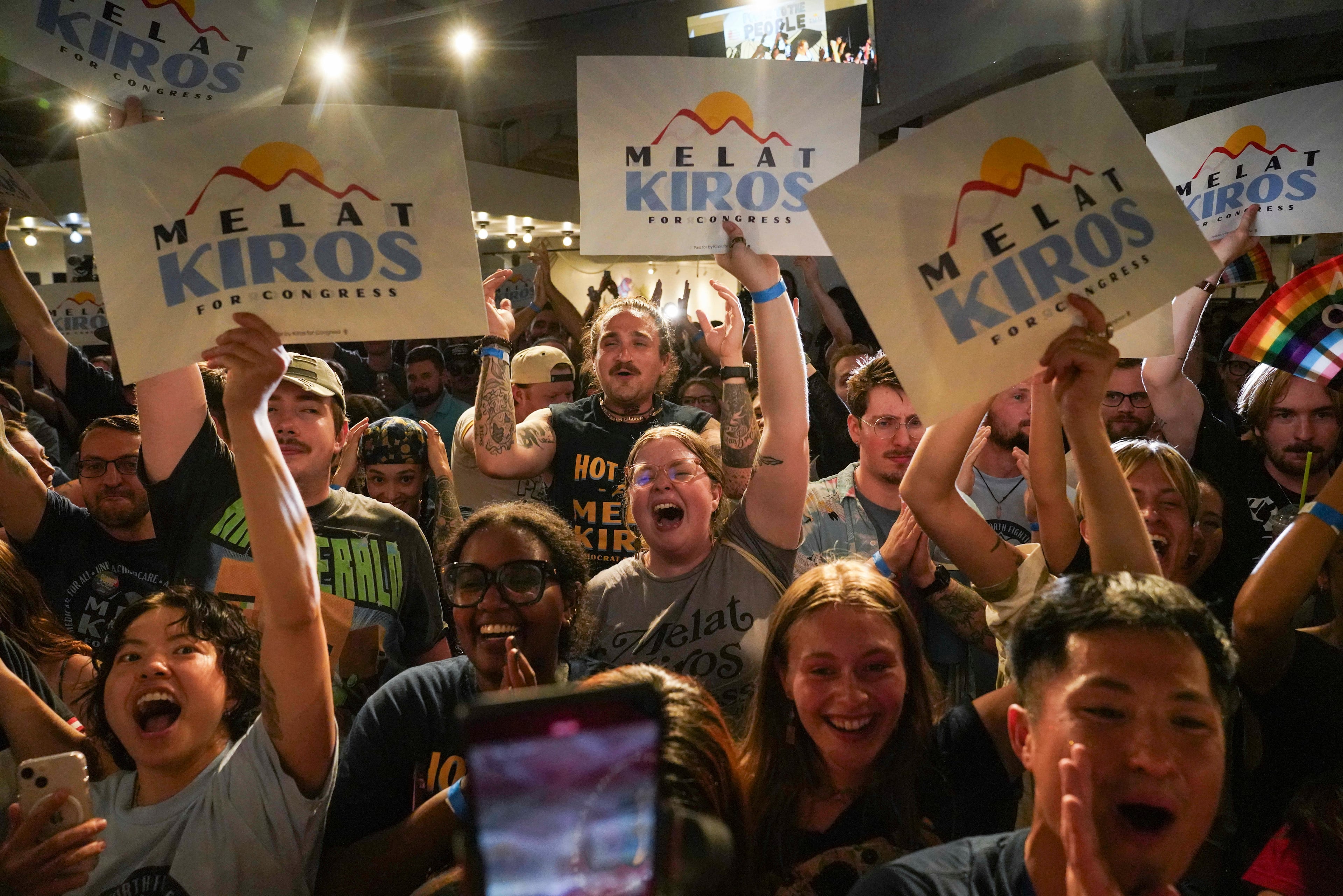 Democratic socialist Melat Kiros beat U.S. Rep. Diana DeGette in a Colorado House primary Tuesday. (Rebecca Slezak/AP)