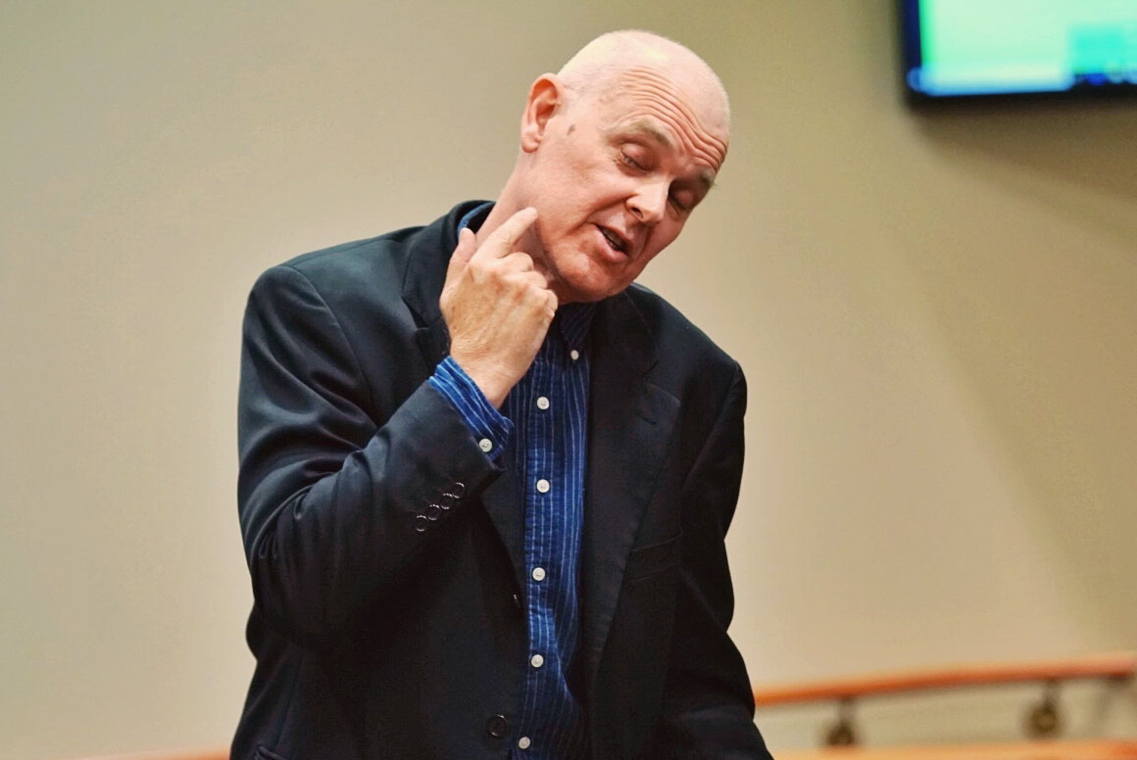 Dr. Geoffrey Smith, deputy chief medical examiner at the Dekalb County Medical Examiner's office, testifies during day three of the Robert Olson murder trial at the DeKalb County Courthouse on October 1, 2019 in Decatur. Olsen is charged with murdering war veteran Anthony Hill. (Elijah Nouvelage for The Atlanta Journal Constitution)