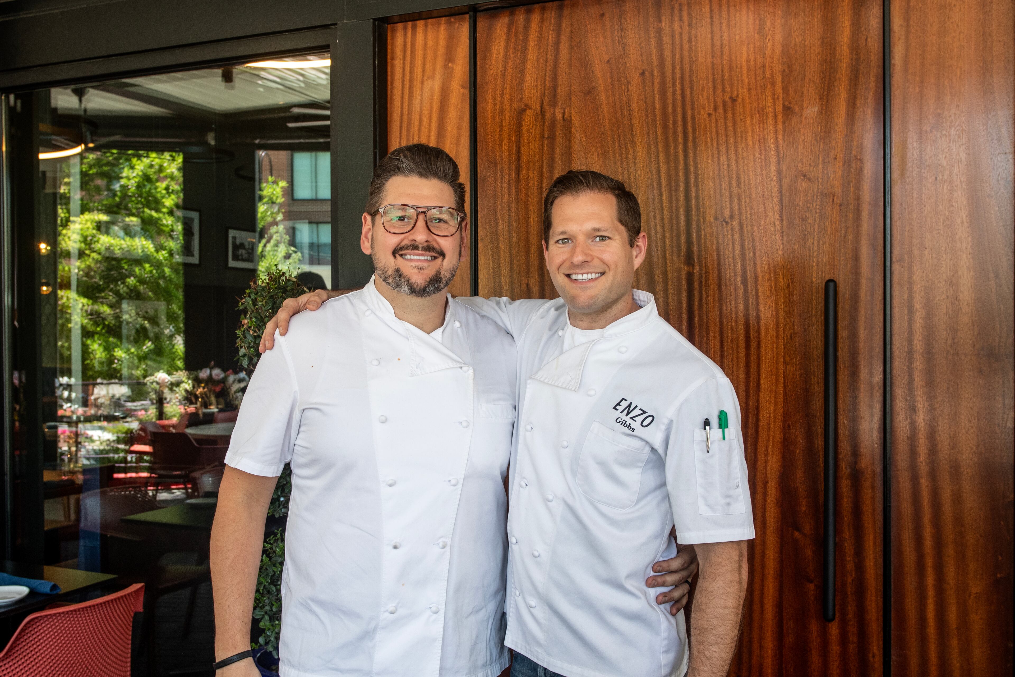 Enzo Steakhouse & Bar co-owners Andrea Montobbio (left) and David Gibbs will open a second location of their restaurant in Midtown this winter. (Courtesy of Heidi Harris)