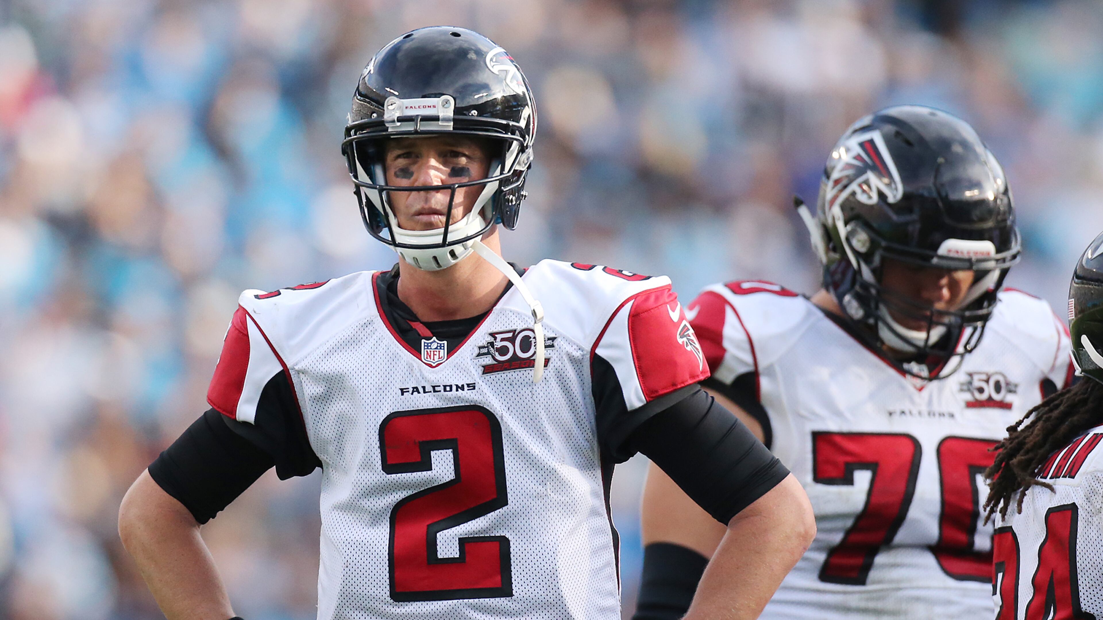 CHARLOTTE: Matt Ryan and the Falcons found no answers against the Panthers falling 38-0 in a football game on Sunday, Dec. 13, 2015, in Charlotte. Curtis Compton / ccompton@ajc.com