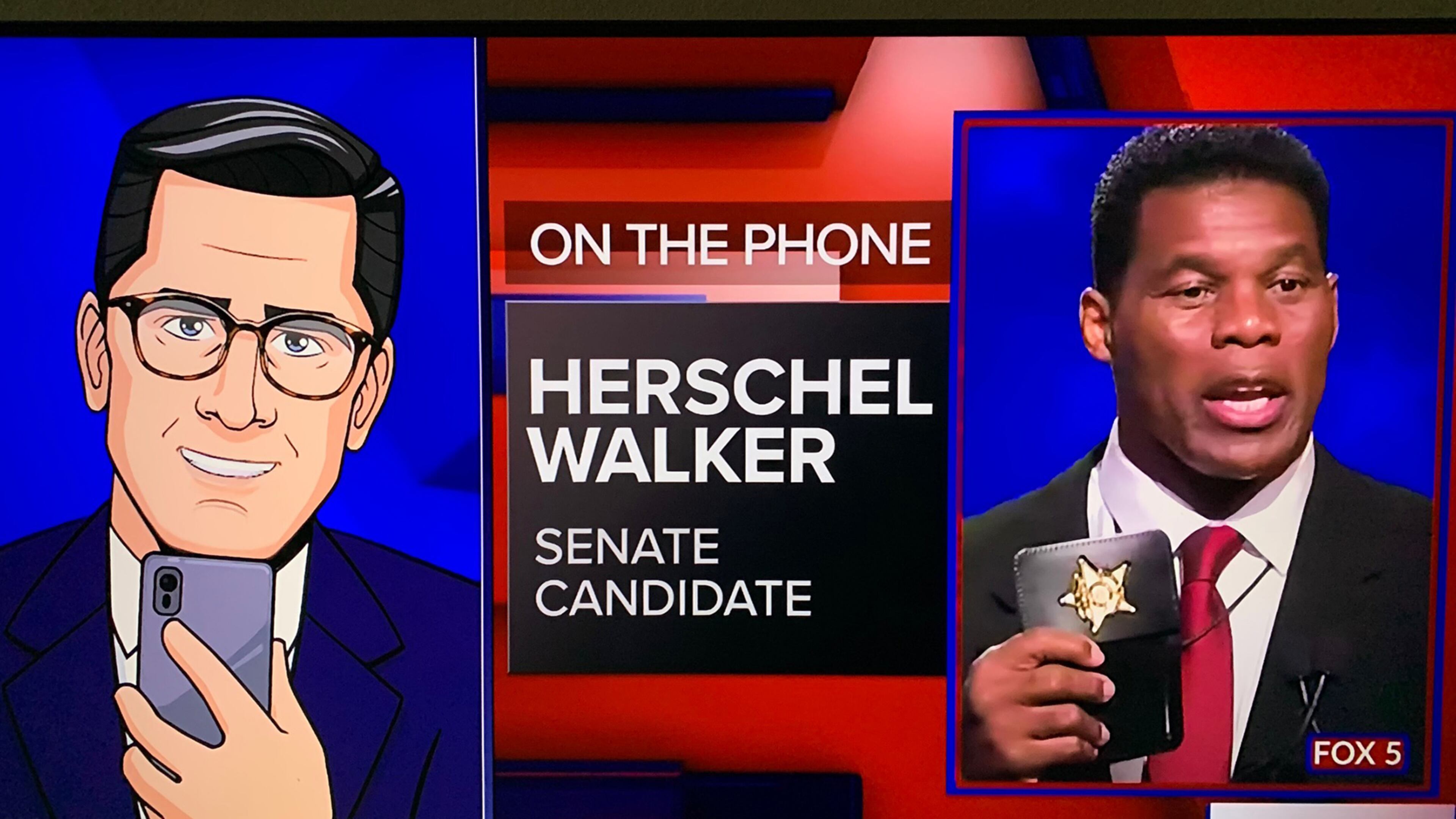 "Tooning in the News," a Comedy Central comedy show, prank called Herschel Walker and aired the call on Wednesday, October 19, 2022. COMEDY CENTRAL