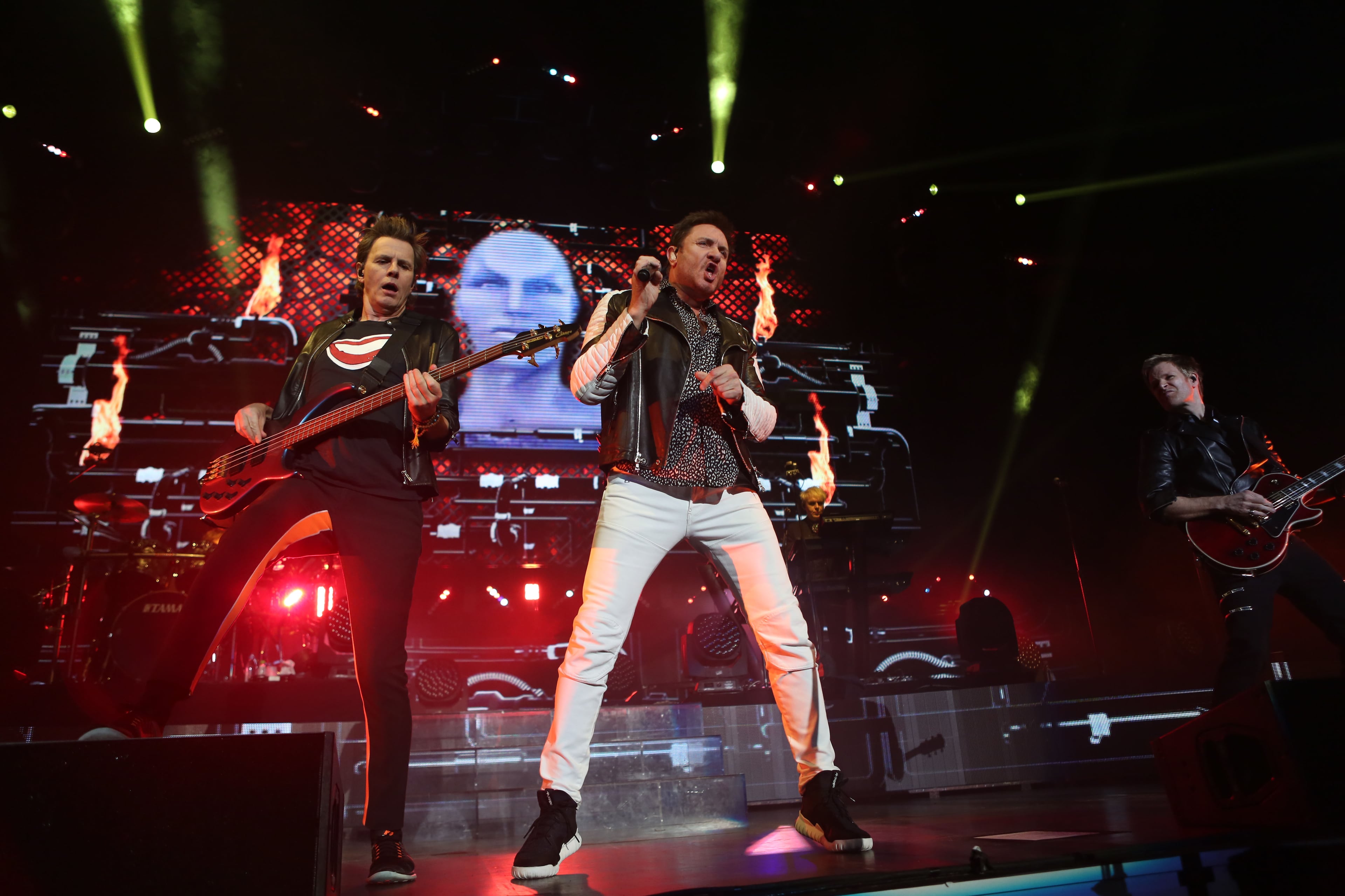 The legendary 80's British new wave/synth pop band Duran Duran bring their Paper Gods tour to the Philips Arena, Friday, April 15, 2016 with Niles Rogers and Chic. (Akili-Casundria Ramsess/Special to the AJC)
