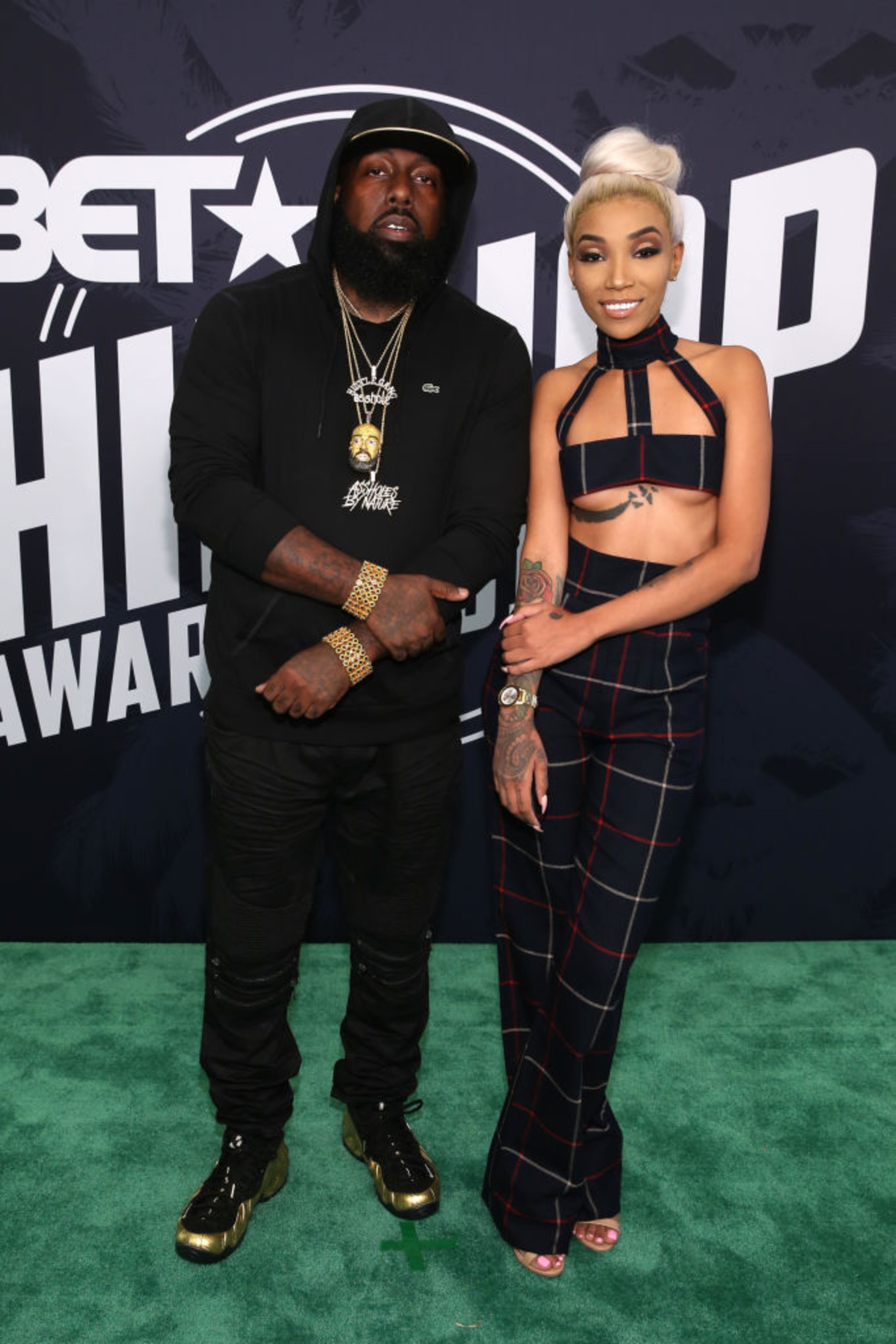 MIAMI BEACH, FL - OCTOBER 06: Trae tha Truth and Tokyo Jetz attend the BET Hip Hop Awards 2017 at The Fillmore Miami Beach at the Jackie Gleason Theater on October 6, 2017 in Miami Beach, Florida. (Photo by Bennett Raglin/Getty Images for BET )