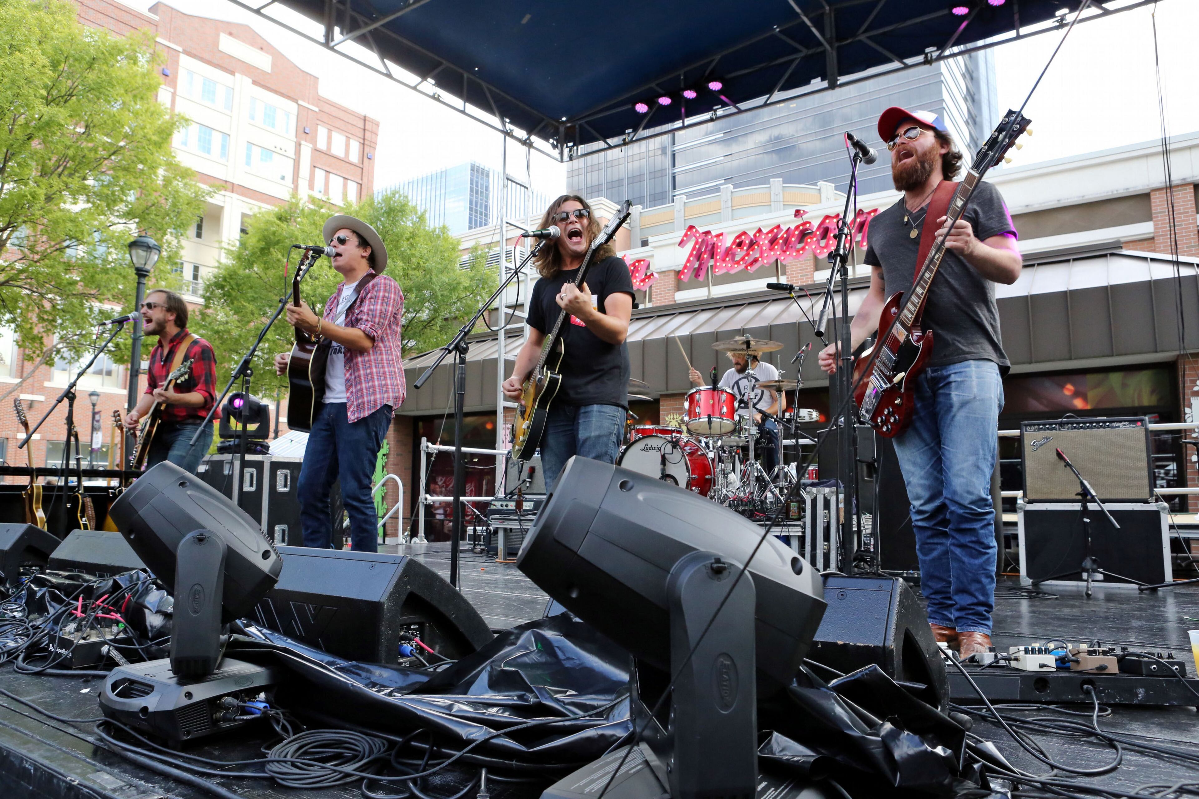The Wild Feathers perform at the inaugural Parklife Music Festival Sunday, Sept. 7, 2014 in Central Park at Atlantic Station in Atlanta. Robb D. Cohen/RobbsPhotos.com