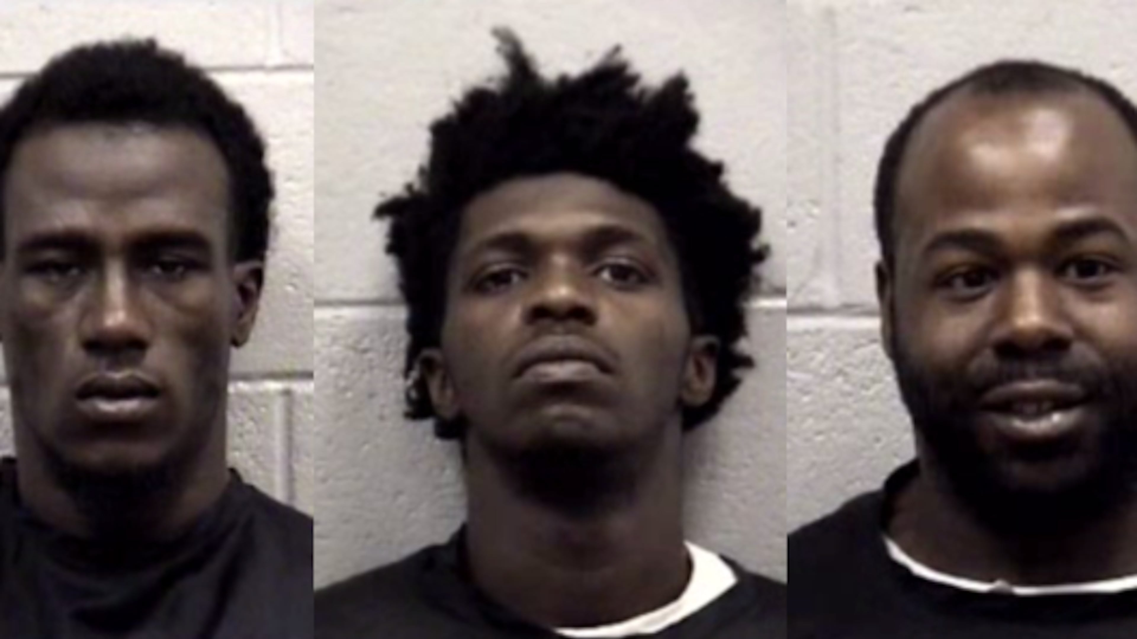 Left to right: Antonio Evans, Donte Price and Tony Johnson