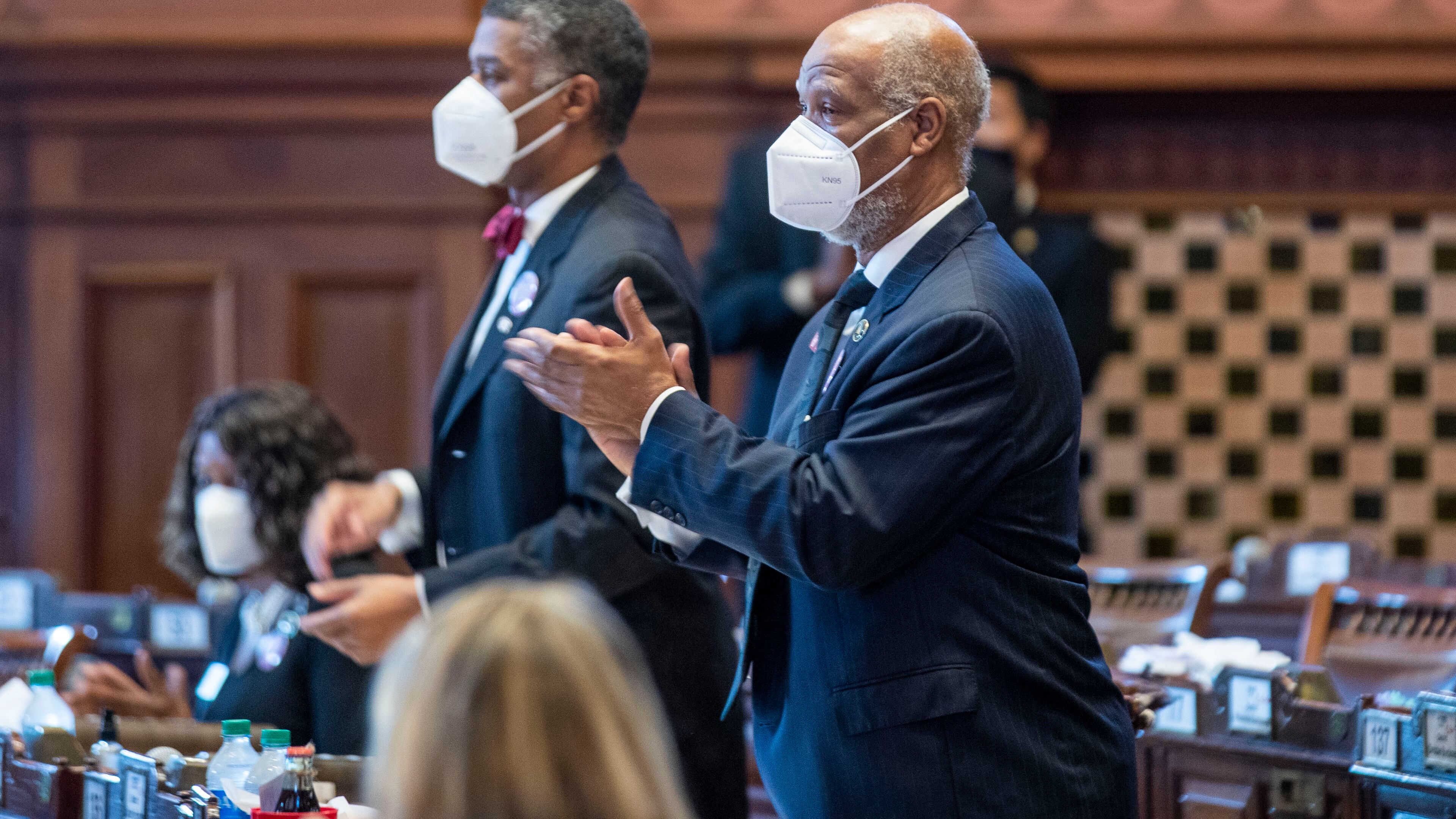 Members of the Georgia House of Representatives will be required to wear masks and be tested for COVID twice weekly in the upcoming legislative session, Speaker David Ralston announced Wednesday. (FILE PHOTO BY ALYSSA POINTER / ALYSSA.POINTER@AJC.COM)
