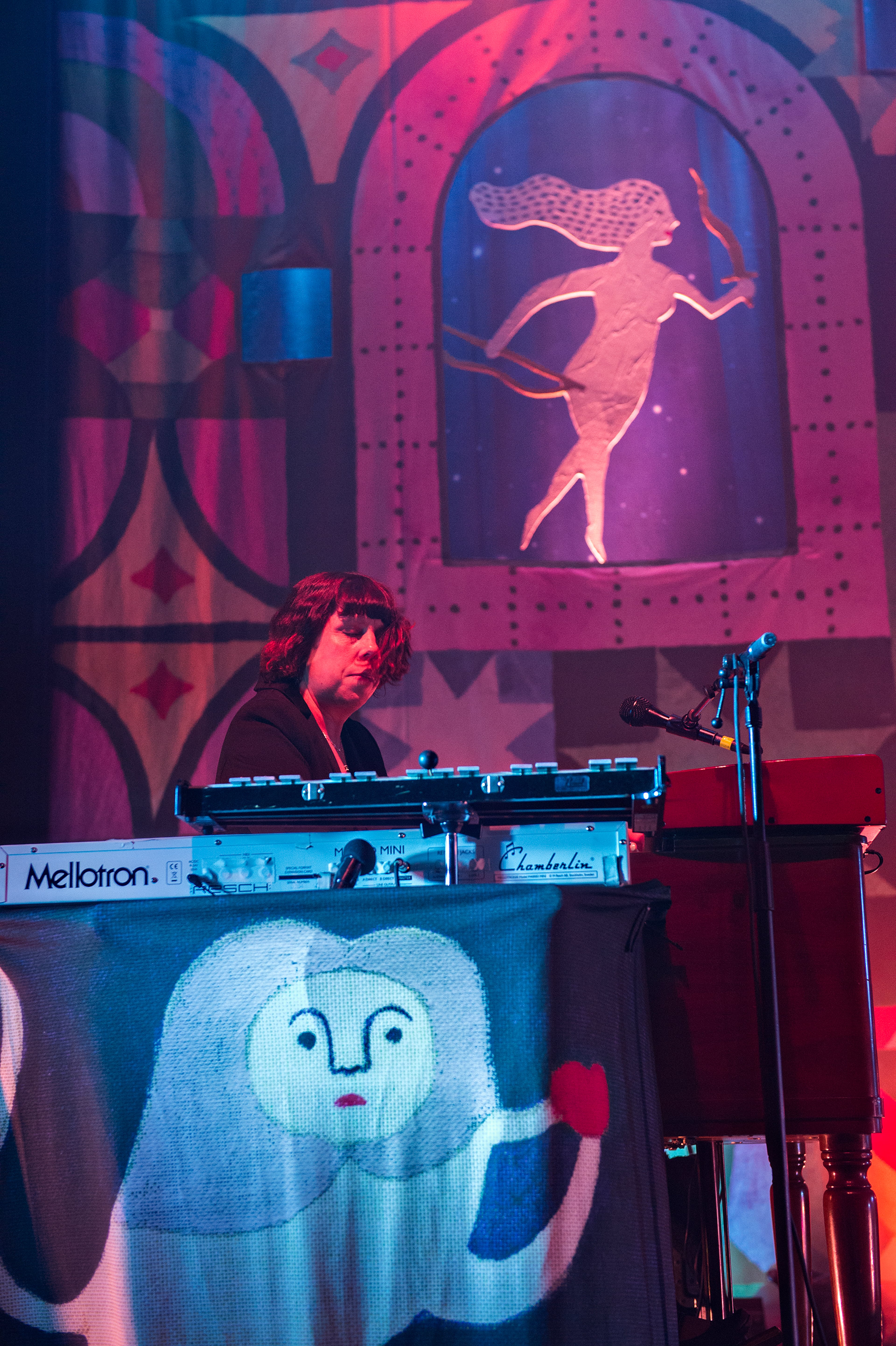 The Decemberists keyboardist Jenny Conlee performs on stage at The Tabernacle in Atlanta on Friday, April 10, 2015. JONATHAN PHILLIPS / SPECIAL