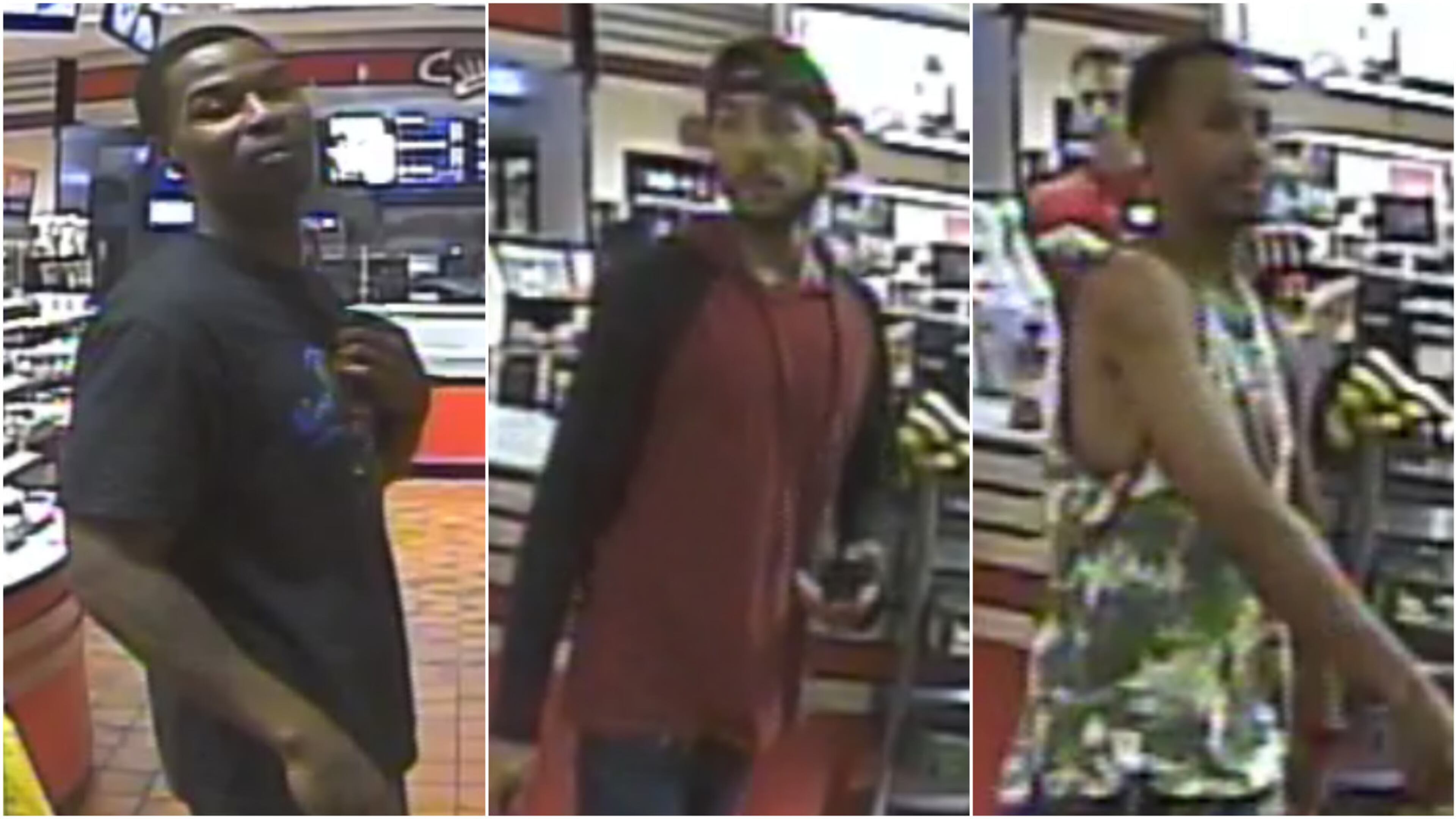 Lawrenceville police believe these three men were involved in an argument that escalated to gunfire outside the QuikTrip at 765 Buford Drive.
