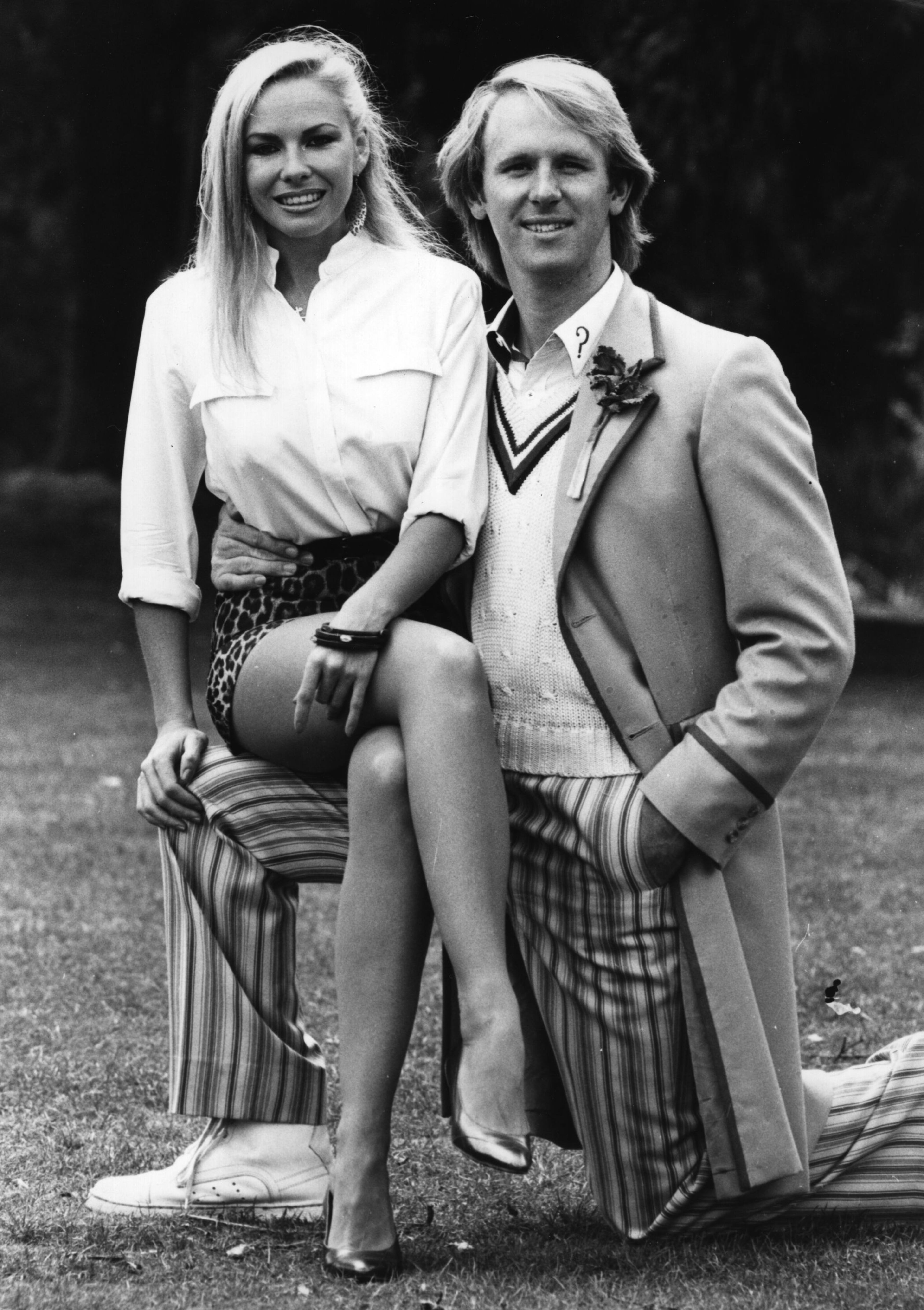 Peter Davidson (right), shown here with Pamela Stephenson, is known as the fifth Doctor in the series "Doctor Who."