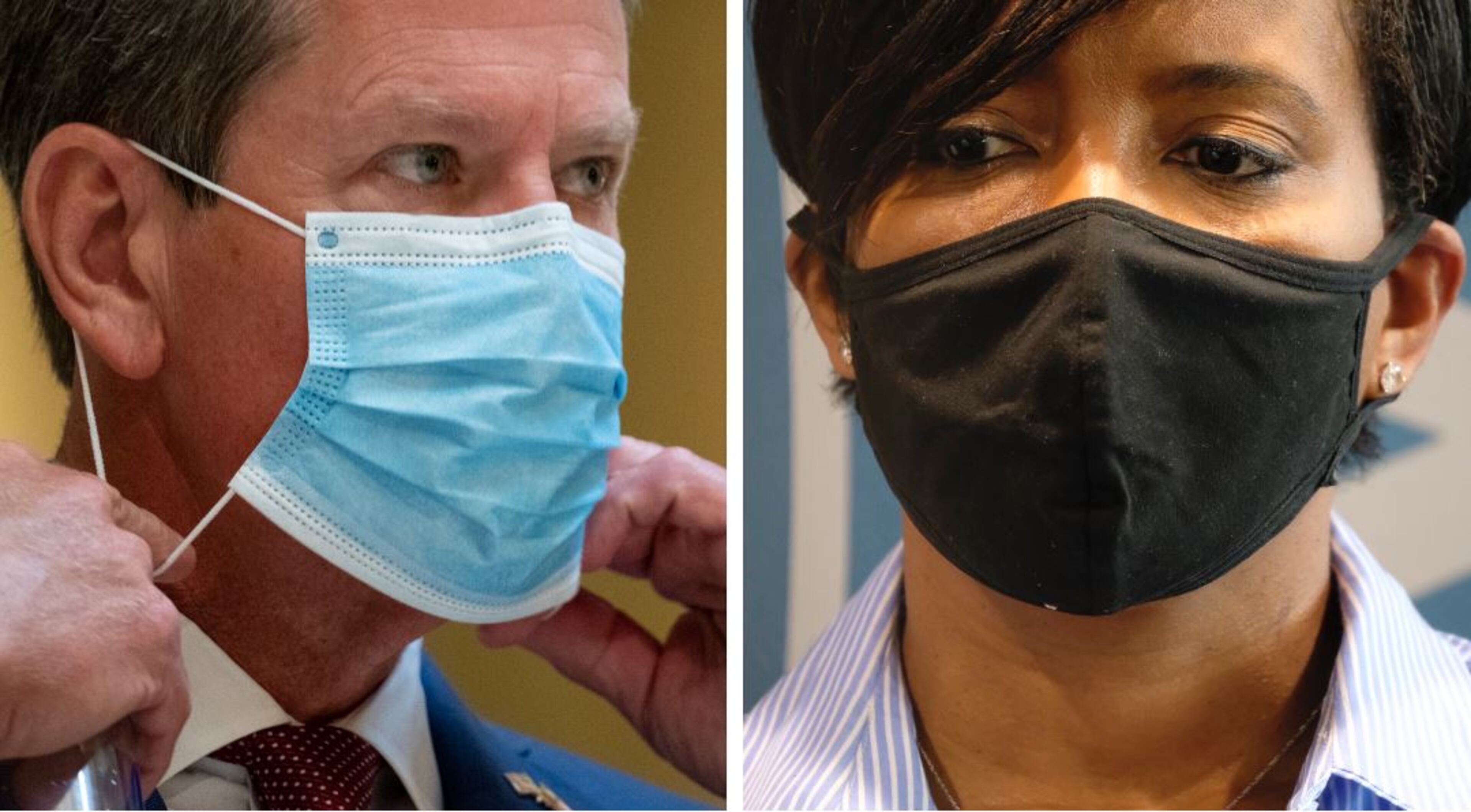 Gov. Brian Kemp on Thursday dropped his lawsuit that aimed to block Atlanta Mayor Keisha Lance Bottoms' order requiring masks and pursuing other coronavirus restrictions.