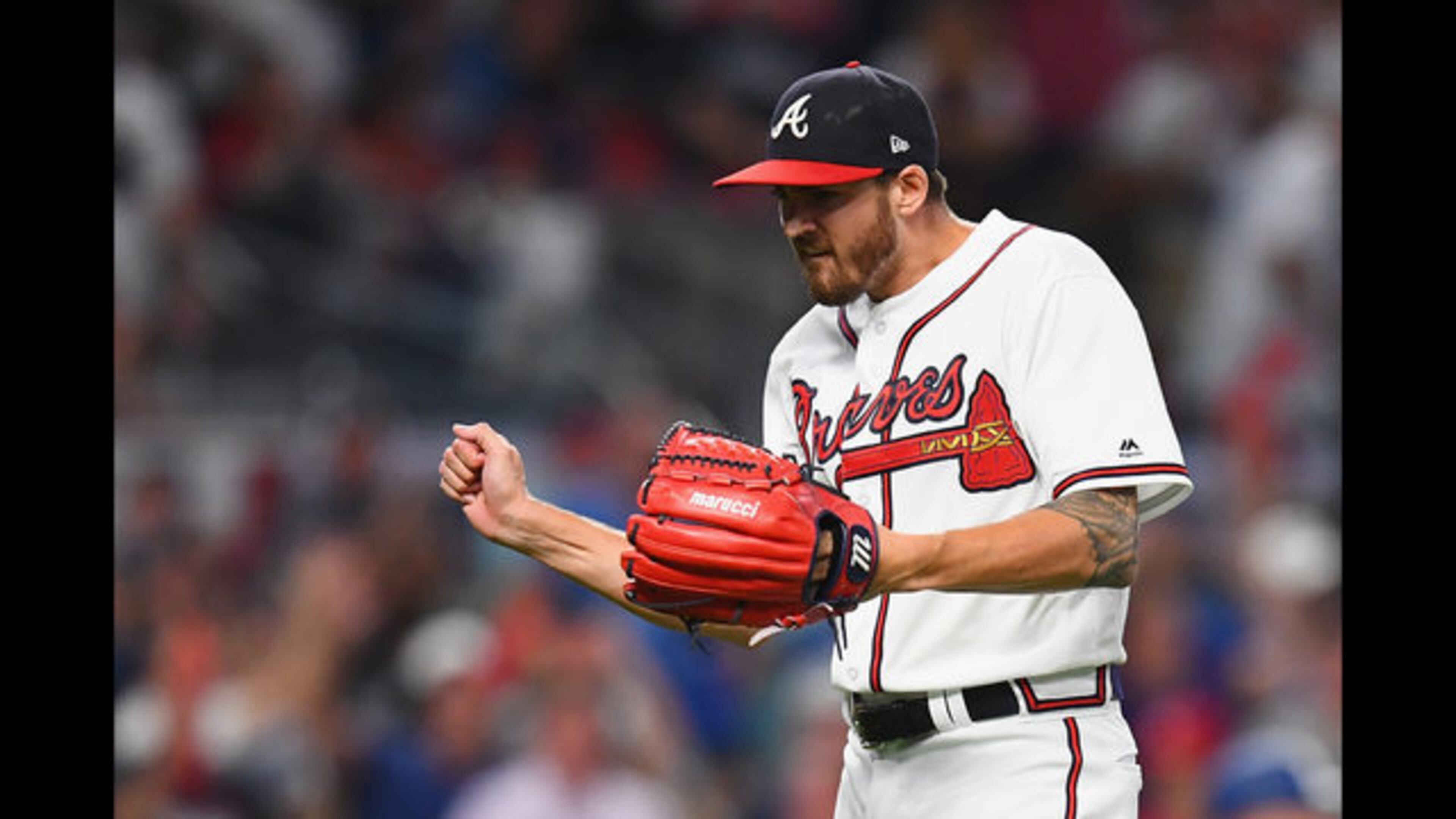 <p>Freddie Freeman reacts after hitting a solo home run in the sixth inning against the Los Angeles Dodgers during Game Three of the NLDS at SunTrust Park on October 7, 2018 in Atlanta, Georgia. (Photo by Scott Cunningham/Getty Images)</p> <p>A general view during the national anthem before Game Three of the National League Division Series between the Los Angeles Dodgers & the Atlanta Braves at SunTrust Park on October 7, 2018 in Atlanta, Georgia. (Photo by Scott Cunningham/Getty Images)</p> <p>ATLANTA, GA - OCTOBER 07: The Atlanta Braves celebrate defeating the Los Angeles Dodgers 6-5 in Game Three of the National League Division Series at SunTrust Park on October 7, 2018 in Atlanta, Georgia. (Photo by Rob Carr/Getty Images)</p> <p>Freddie Freeman reacts after hitting a solo home run in the 6th inning against the Los Angeles Dodgers during Game Three of the National League Division Series at SunTrust Park on October 7, 2018 in Atlanta, Georgia. (Photo by Rob Carr/Getty Images)</p> <p>Freddie Freeman runs the bases after hitting a solo home run in the sixth inning against the Los Angeles Dodgers during Game Three of the NLDS at SunTrust Park on October 7, 2018 in Atlanta, Georgia. (Photo by Rob Carr/Getty Images)</p> <p>Freddie Freeman reacts after hitting a solo home run in the sixth inning against the Los Angeles Dodgers during Game Three of the NLDS at SunTrust Park on October 7, 2018 in Atlanta, Georgia. (Photo by Scott Cunningham/Getty Images)</p> <p>Kevin Gausman reacts in the third inning against the Los Angeles Dodgers during Game Three of the National League Division Series at SunTrust Park on October 7, 2018 in Atlanta, Georgia. (Photo by Scott Cunningham/Getty Images)</p> <p>Ronald Acuna Jr. celebrates with teammates in the dugout after hitting a grand slam home run against the Los Angeles Dodgers during Game Three of the NLDS at SunTrust Park on October 7, 2018 in Atlanta. (Photo by Scott Cunningham/Getty Images)</p> <p>Ronald Acuna Jr. runs the bases after hitting a grand slam home run in the second inning against the Los Angeles Dodgers during Game Three of the NLDS at SunTrust Park on October 7, 2018 in Atlanta, Georgia. (Photo by Scott Cunningham/Getty Images)</p> <p>Ronald Acuna Jr. runs the bases after hitting a grand slam home run in the second inning against the Los Angeles Dodgers during Game Three of the NLDS at SunTrust Park on October 7, 2018 in Atlanta, Georgia. (Photo by Rob Carr/Getty Images)</p> <p>Ronald Acuna Jr. hits a grand slam home run in the second inning against the Los Angeles Dodgers during Game 3 of the National League Division Series at SunTrust Park on October 7, 2018 in Atlanta, Georgia. (Photo by Scott Cunningham/Getty Images)</p> <p>Sean Newcomb pitches in the first inning against the Los Angeles Dodgers during Game Three of the National League Division Series at SunTrust Park on October 7, 2018 in Atlanta, Georgia. (Photo by Scott Cunningham/Getty Images)</p>