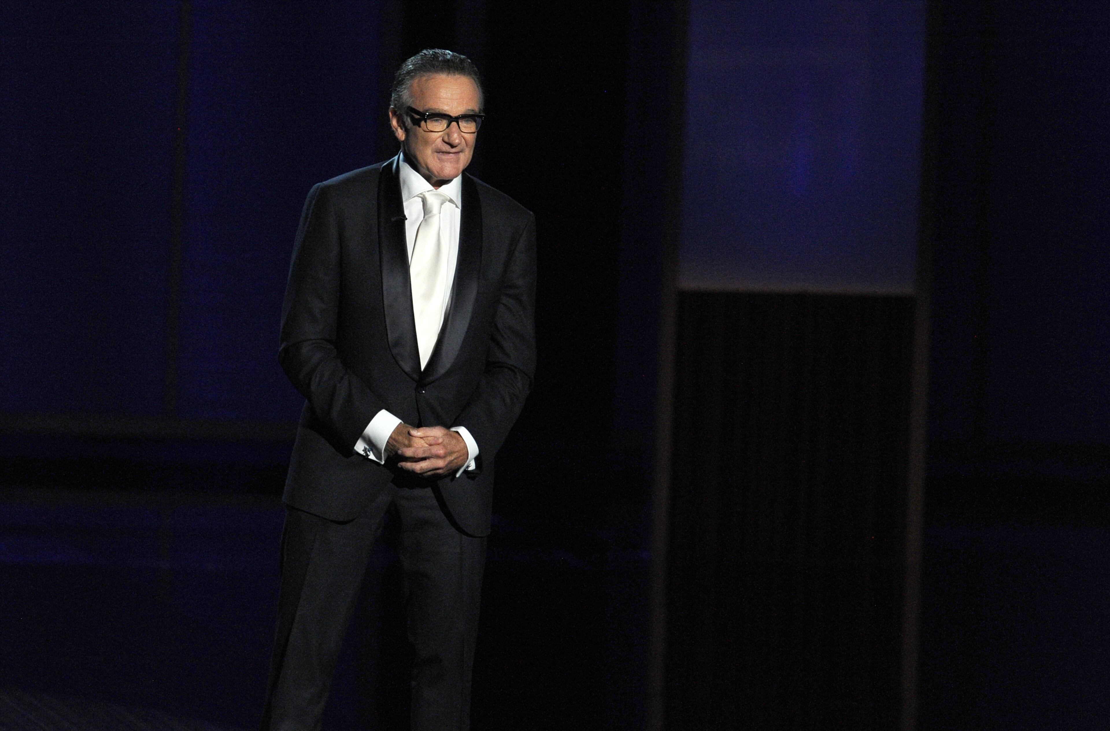 Presenter Robin Williams speaks onstage during the 65th Annual Primetime Emmy Awards held at Nokia Theatre L.A. Live on September 22, 2013 in Los Angeles, California. (Photo by Kevin Winter/Getty Images)