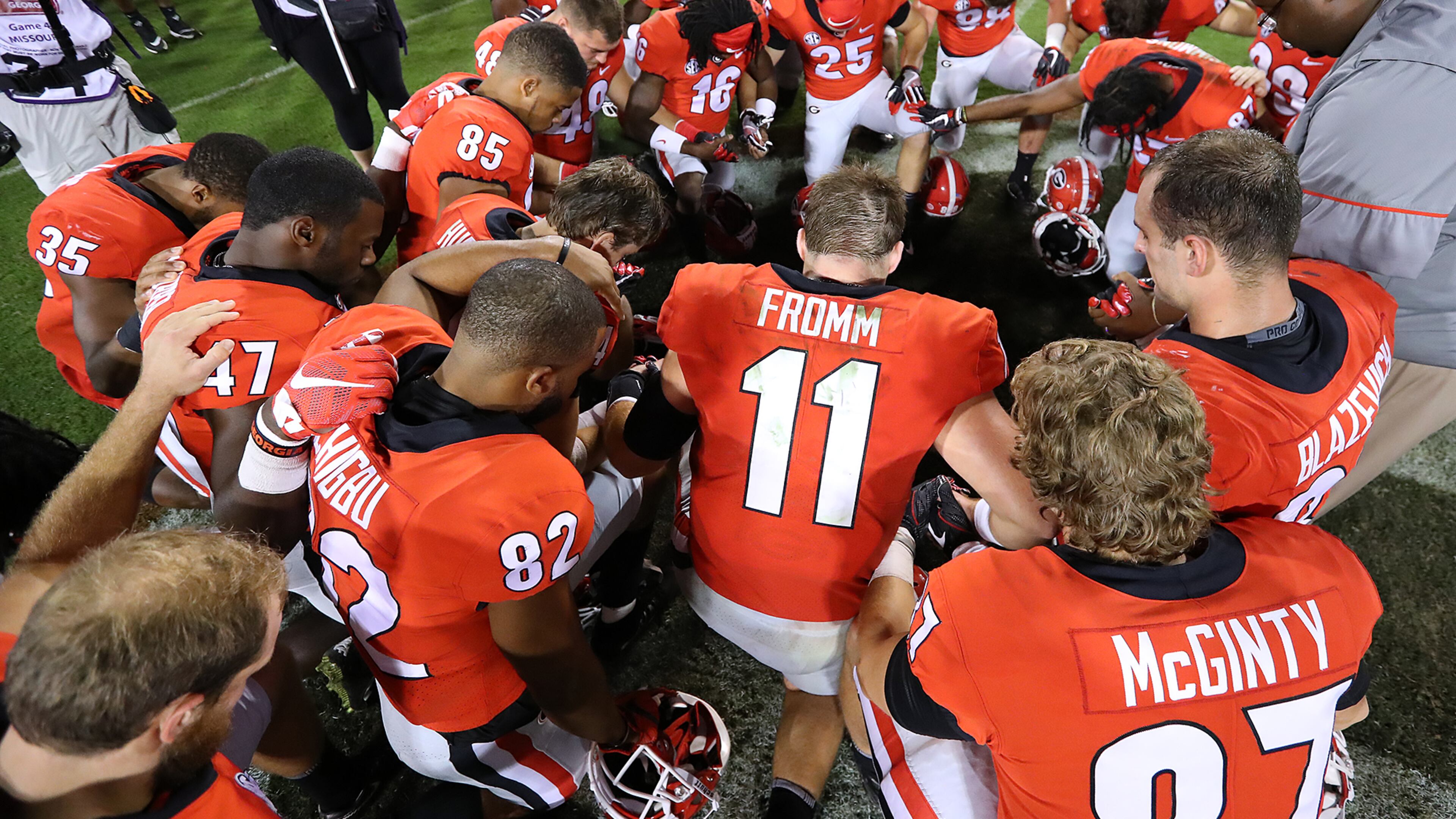 Georgia’s unbeaten football team faces Florida on Saturday in Jacksonville.