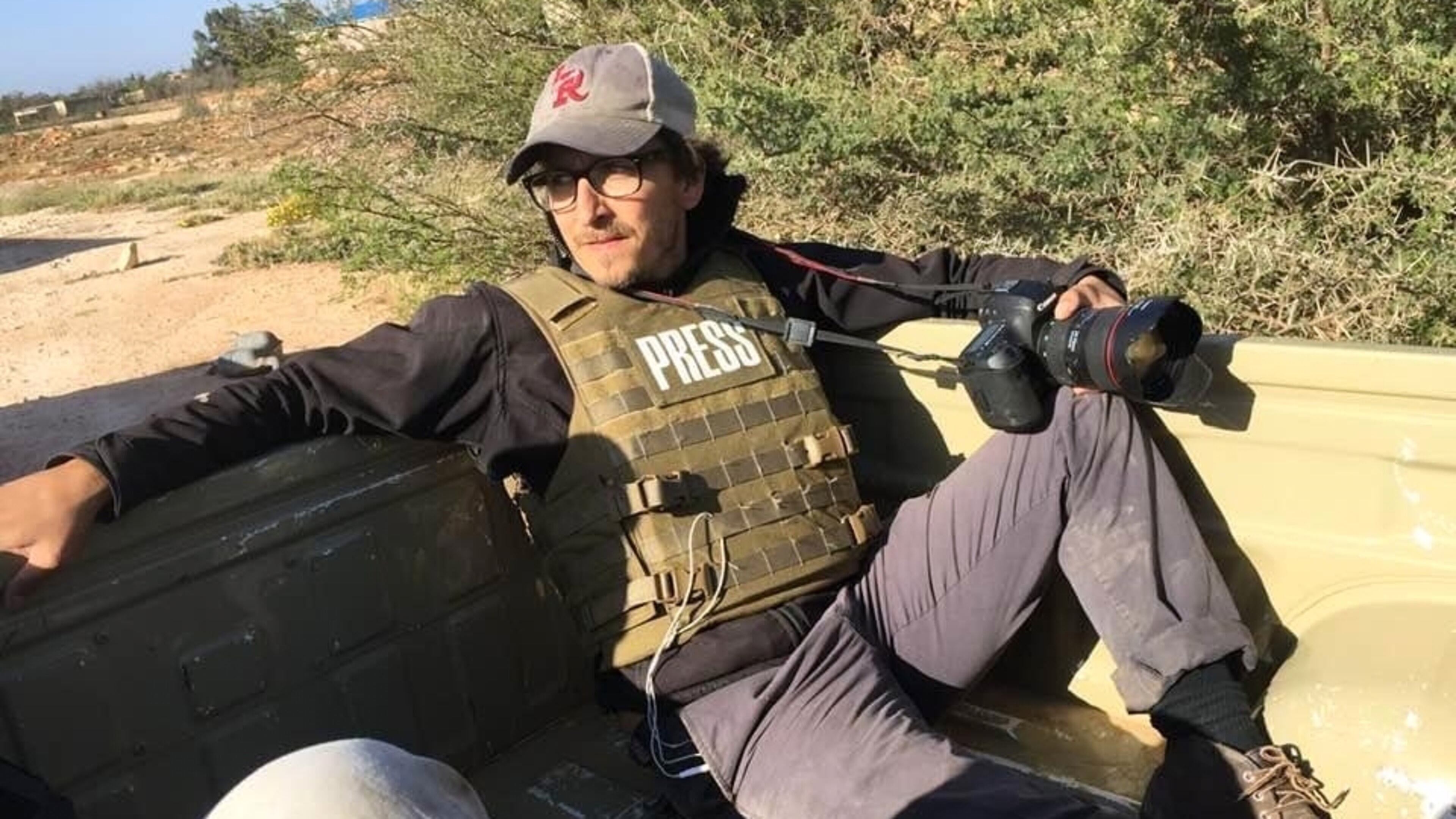 This image released by HBO shows Brent Renaud in a scene from the Oscar-nominated documentary short film "Armed Only With a Camera: The Life and Death of Brent Renaud." (HBO via AP)