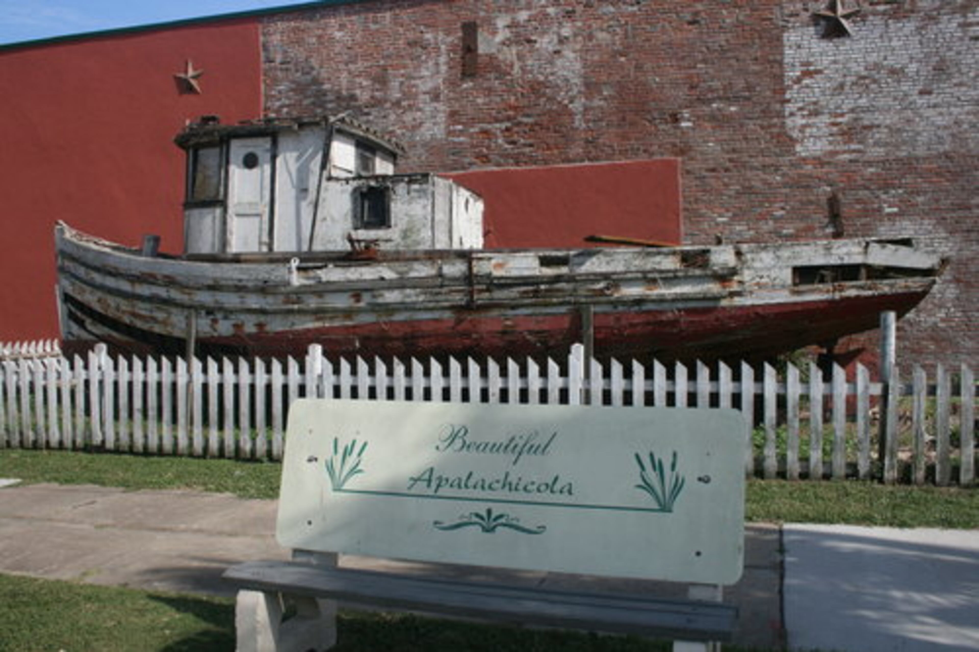 Our 15th anniversary on the Forgotten Coast ... an old ship in Apalachicola, Fla.