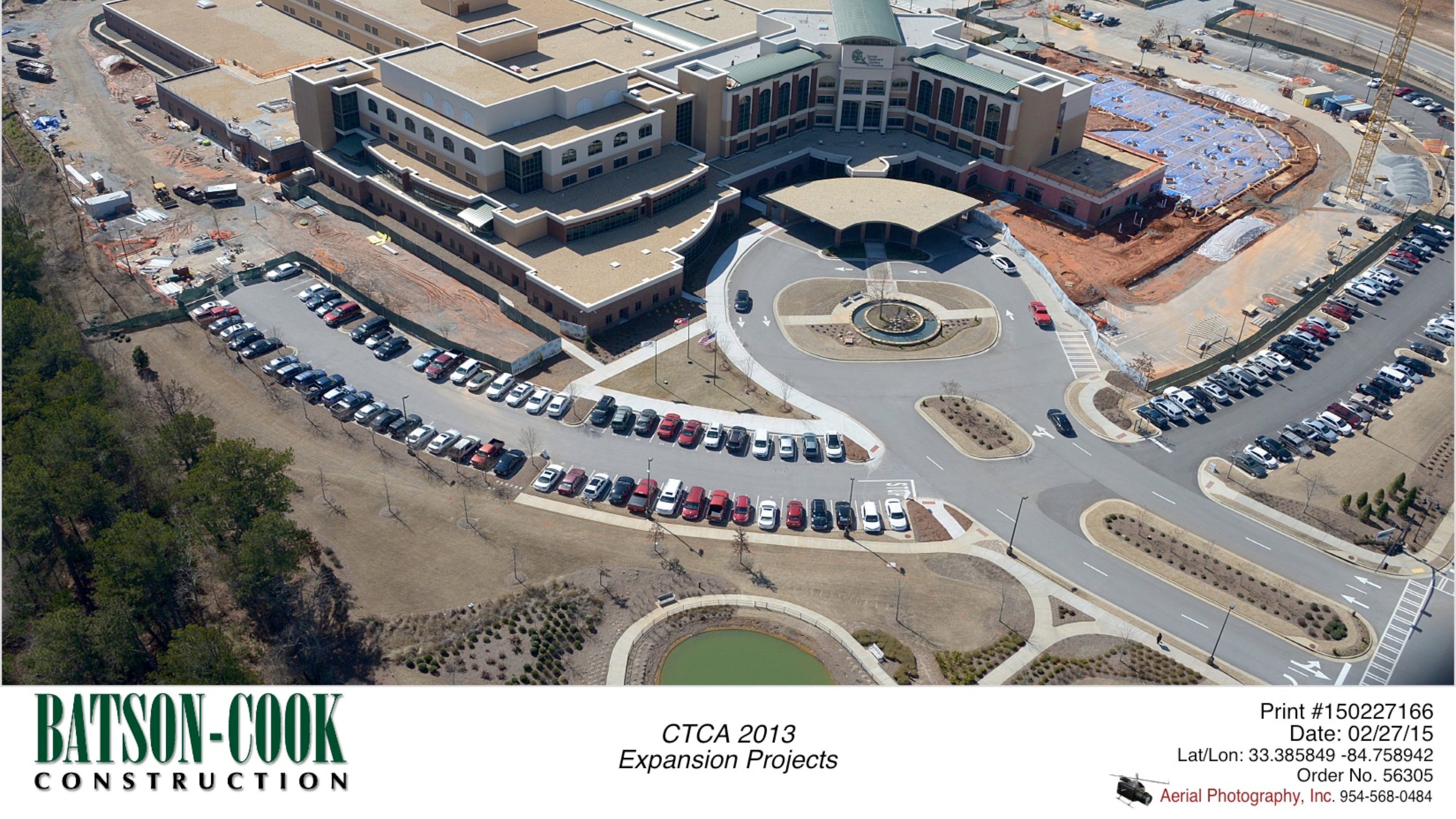 This 2013 aerial photo shows Cancer Treatment Centers of America’s Newnan hospital. Photo courtesy of the hospital.