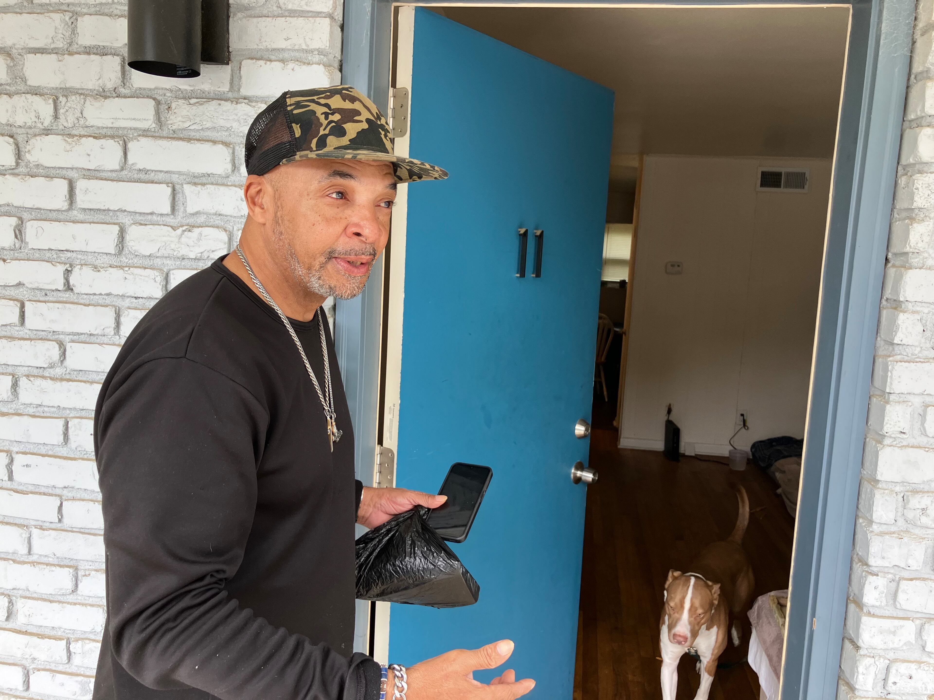 Willie Jeffries, a former resident of the Cooper Street camp in Atlanta's Mechanicsville neighborhood, says he is being evicted from his apartment and plans to return to living in a tent. (Reed Williams/AJC)