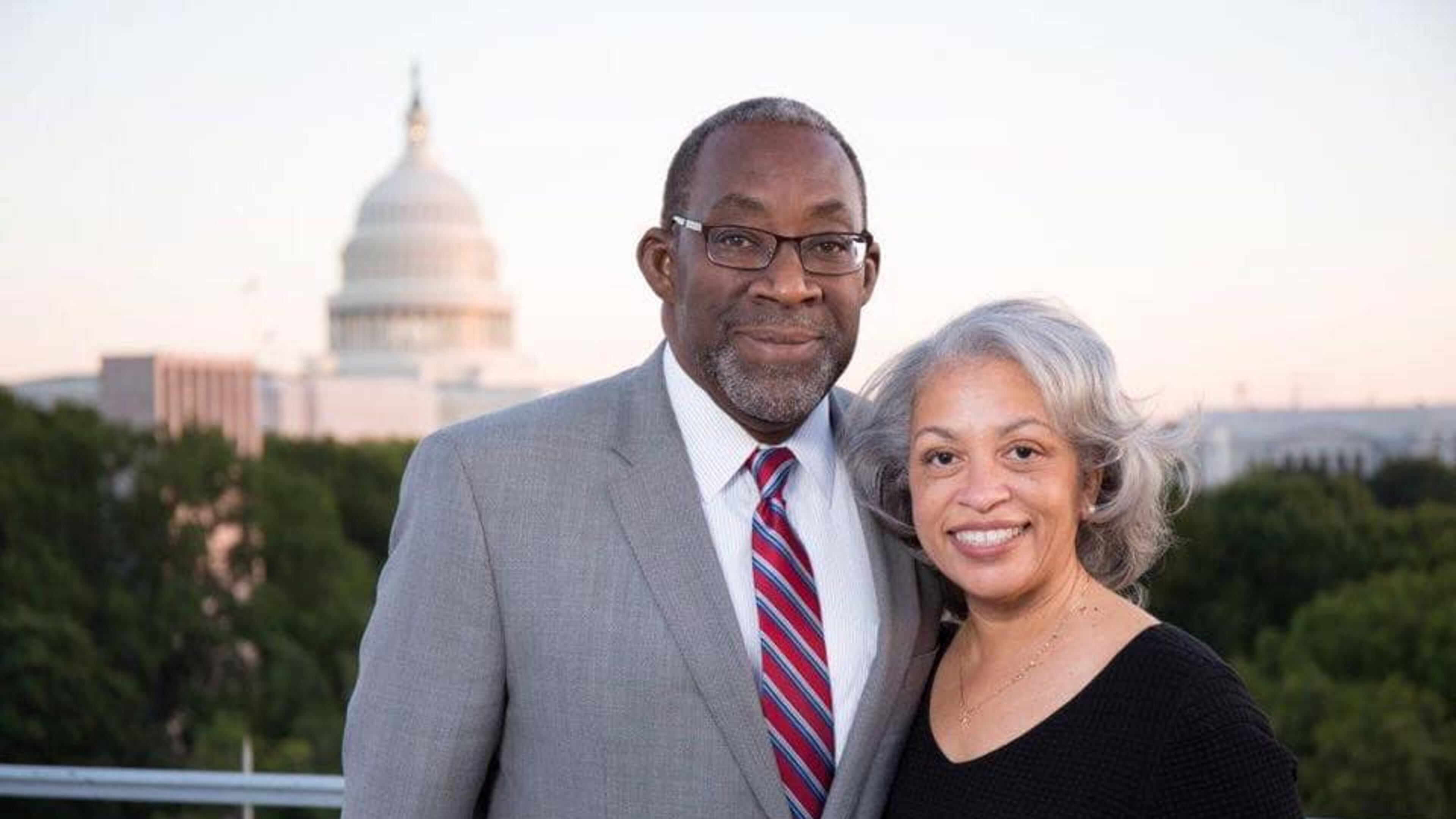 Ed Tarver, with his wife, Carol Thompson Tarver, is running for the U.S. Senate as a Democrat, but without his party's support.
