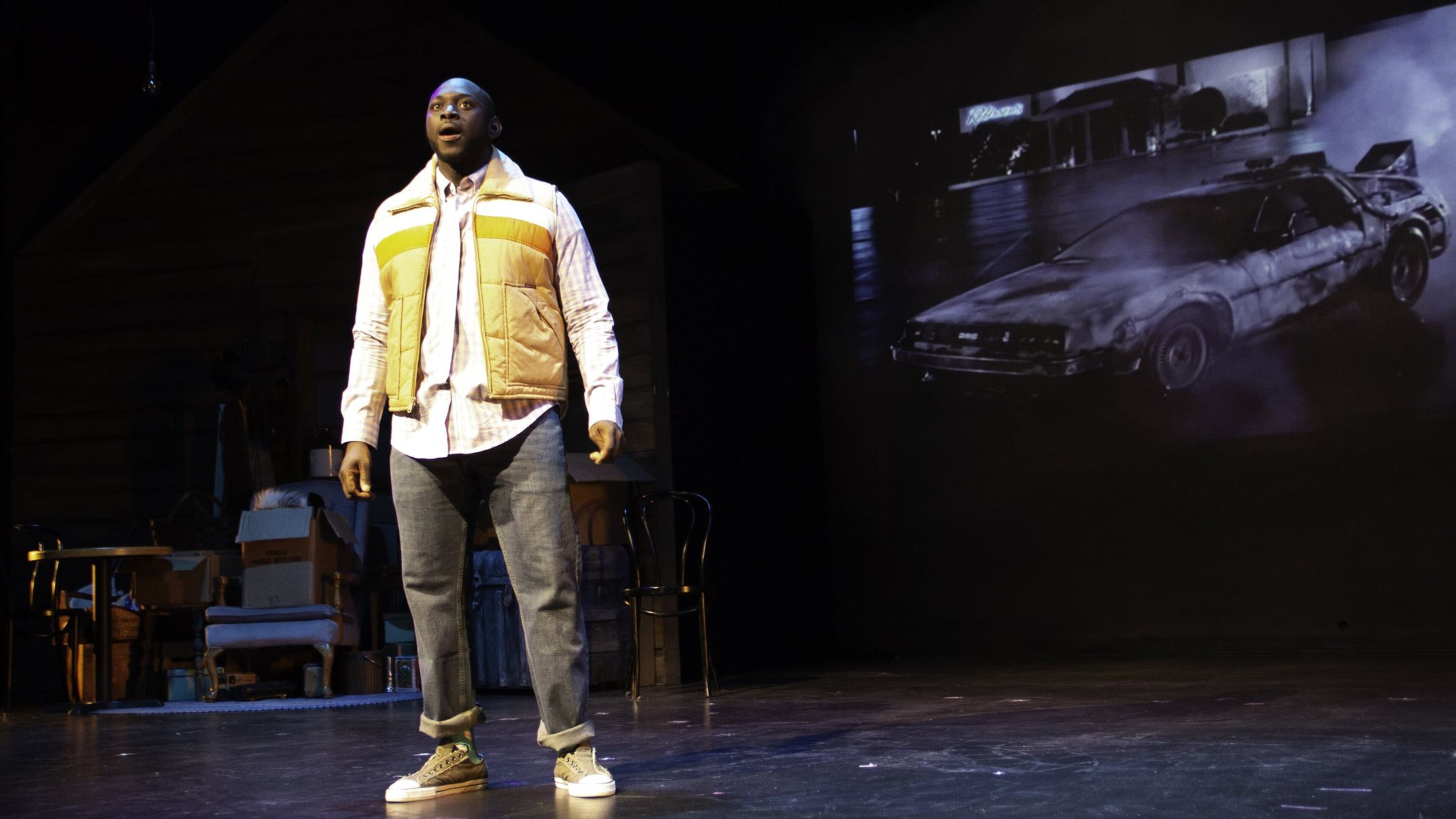Avery Sharpe plays the title role in “Black Nerd” at Dad’s Garage through Aug. 4. CONTRIBUTED BY MEG ANSTEENSEN