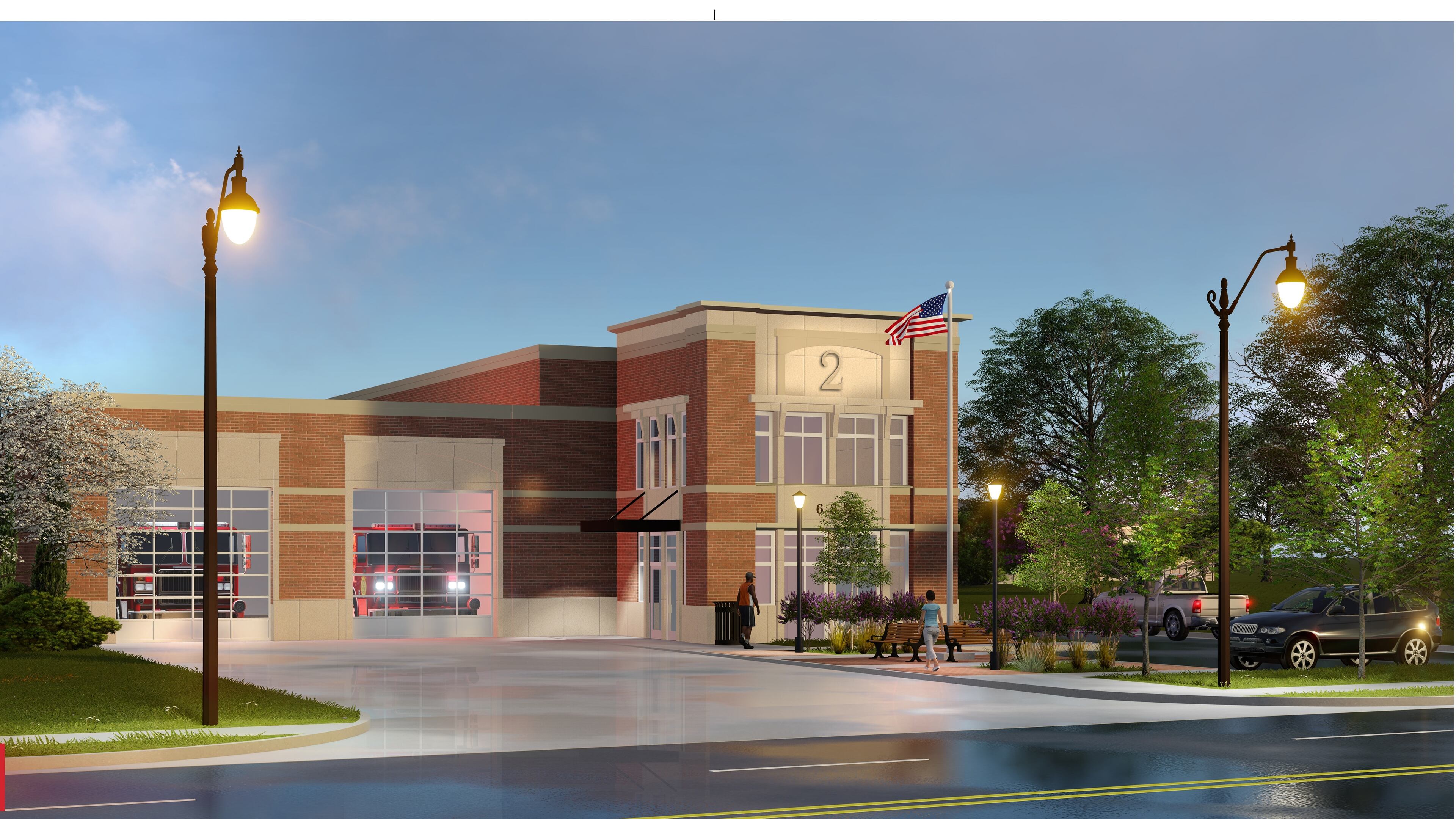Smyrna will replace its oldest fire station, built in the 1970s, for around $2.7 million. This artist’s concept shows the design for the new station. Courtesy of Smyrna