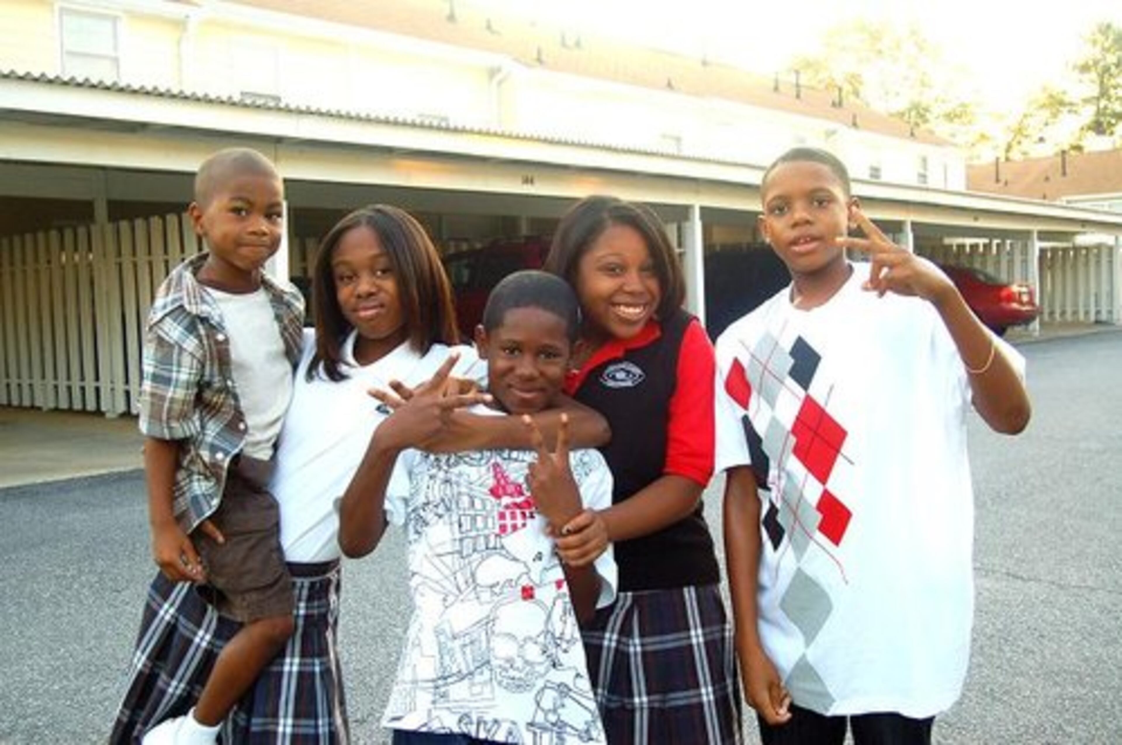 All the kids Dalya 11, Destiny 14 and Askia 9, Braeylin 5, Marques 13