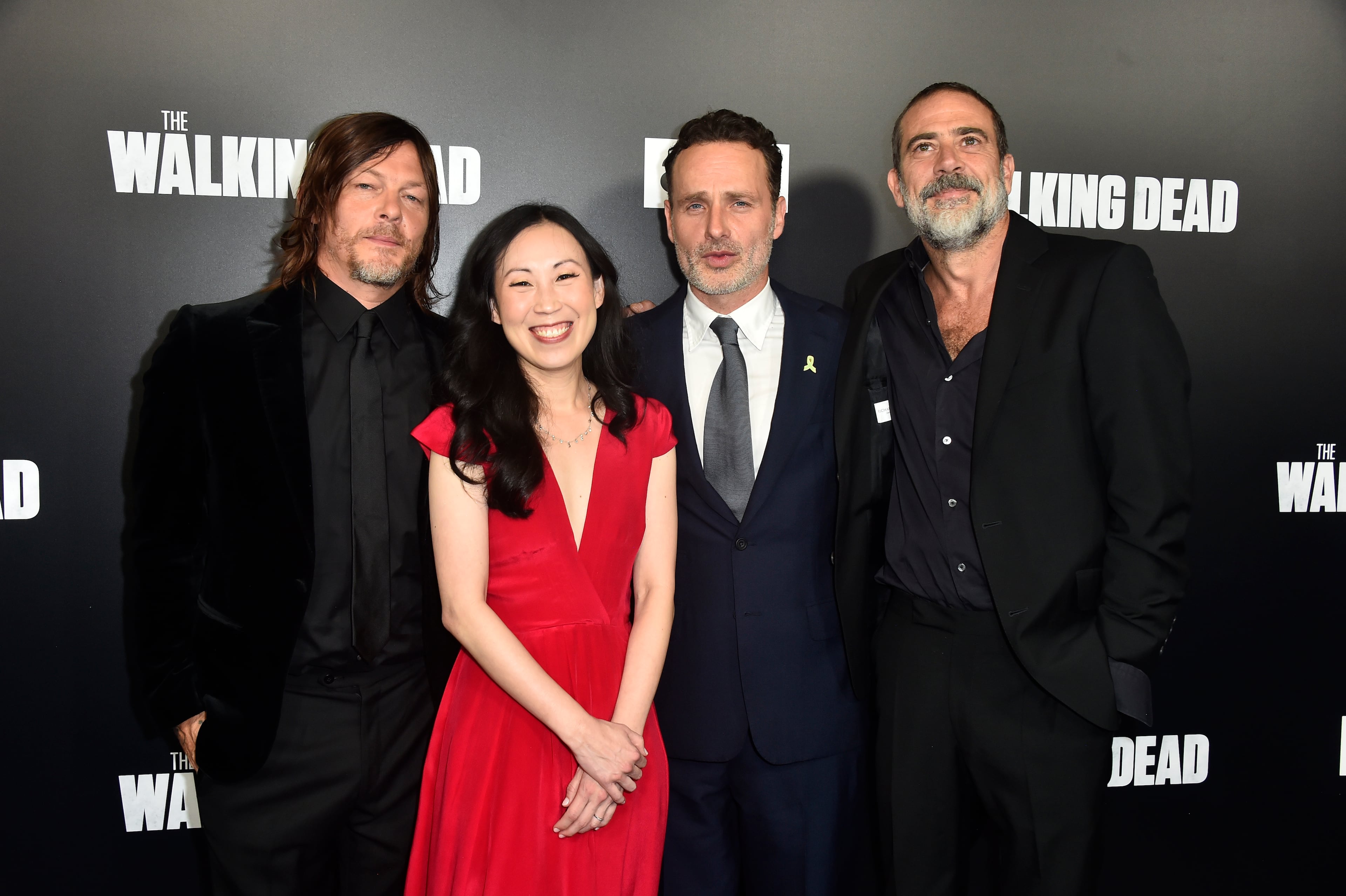 LOS ANGELES, CA - SEPTEMBER 27: Norman Reedus, Angela Kang, Andrew Lincoln, Jeffery Dean Morgan attend the Premiere of AMC's "The Walking Dead" Season 9 at DGA Theater on September 27, 2018 in Los Angeles, California. (Photo by Frazer Harrison/Getty Images)
