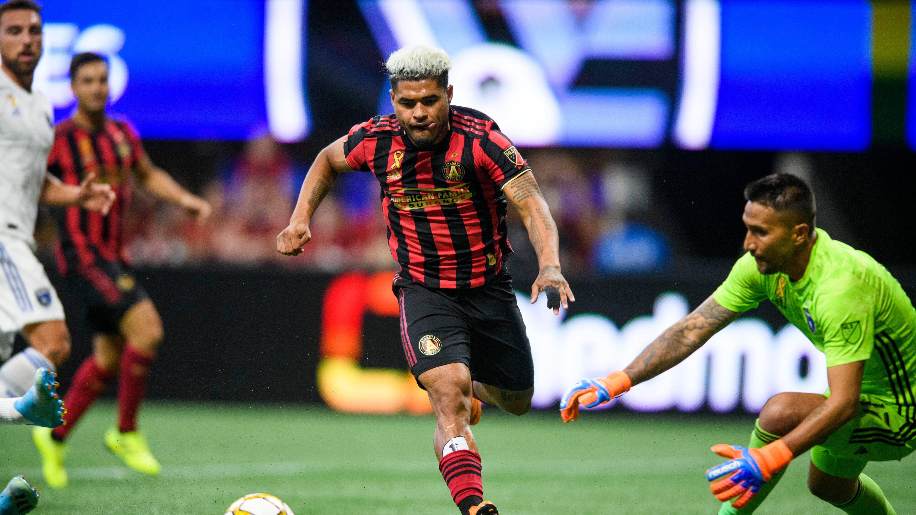 Images from the match between Atlanta United and San Jose Earthquakes at Mercedes-Benz Stadium in Atlanta, Georgia on Saturday, September 21, 2019. (Photo by AJ Reynolds/Atlanta United)
