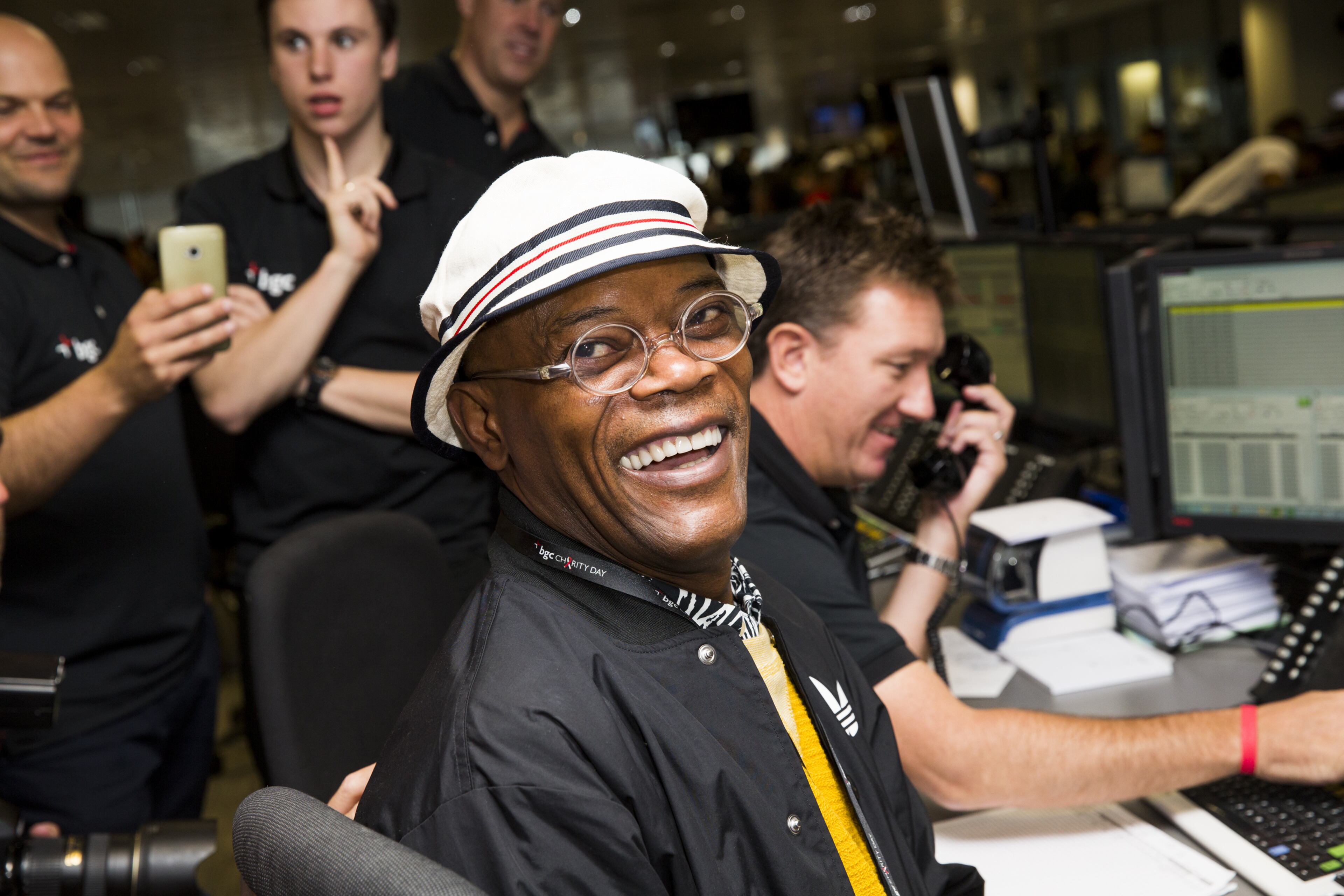 Samuel L Jackson turns 66 on Dec. 21. Here, he attends the annual BGC Global Charity Day at BGC Partners on September 11, 2014 in London, England. (Photo by Tristan Fewings/Getty Images)