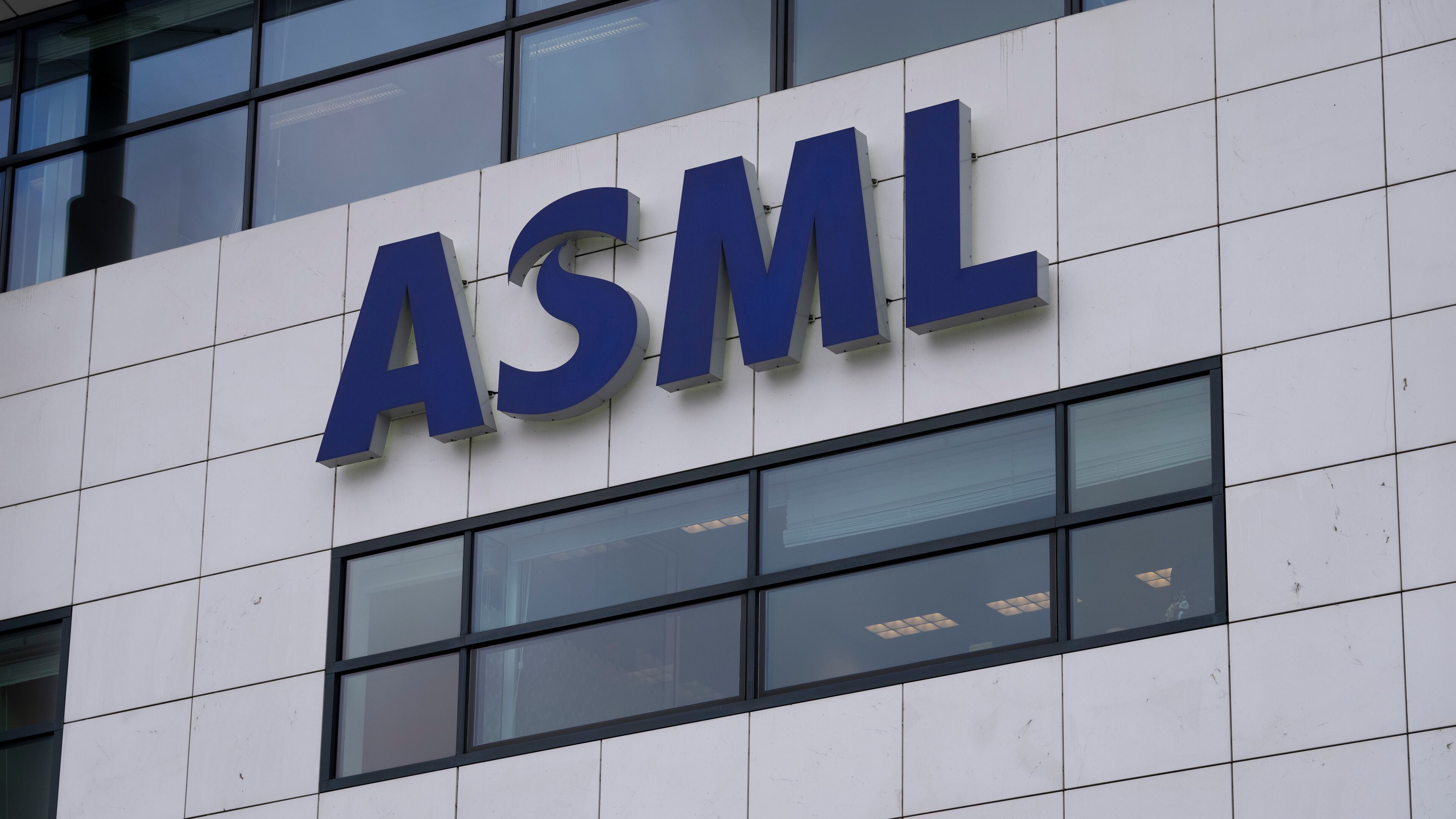 FILE - Exterior view of the head office of ASML, a leading maker of semiconductor production equipment, in Veldhoven, Netherlands, on Jan. 30, 2023. (AP Photo/Peter Dejong, File)