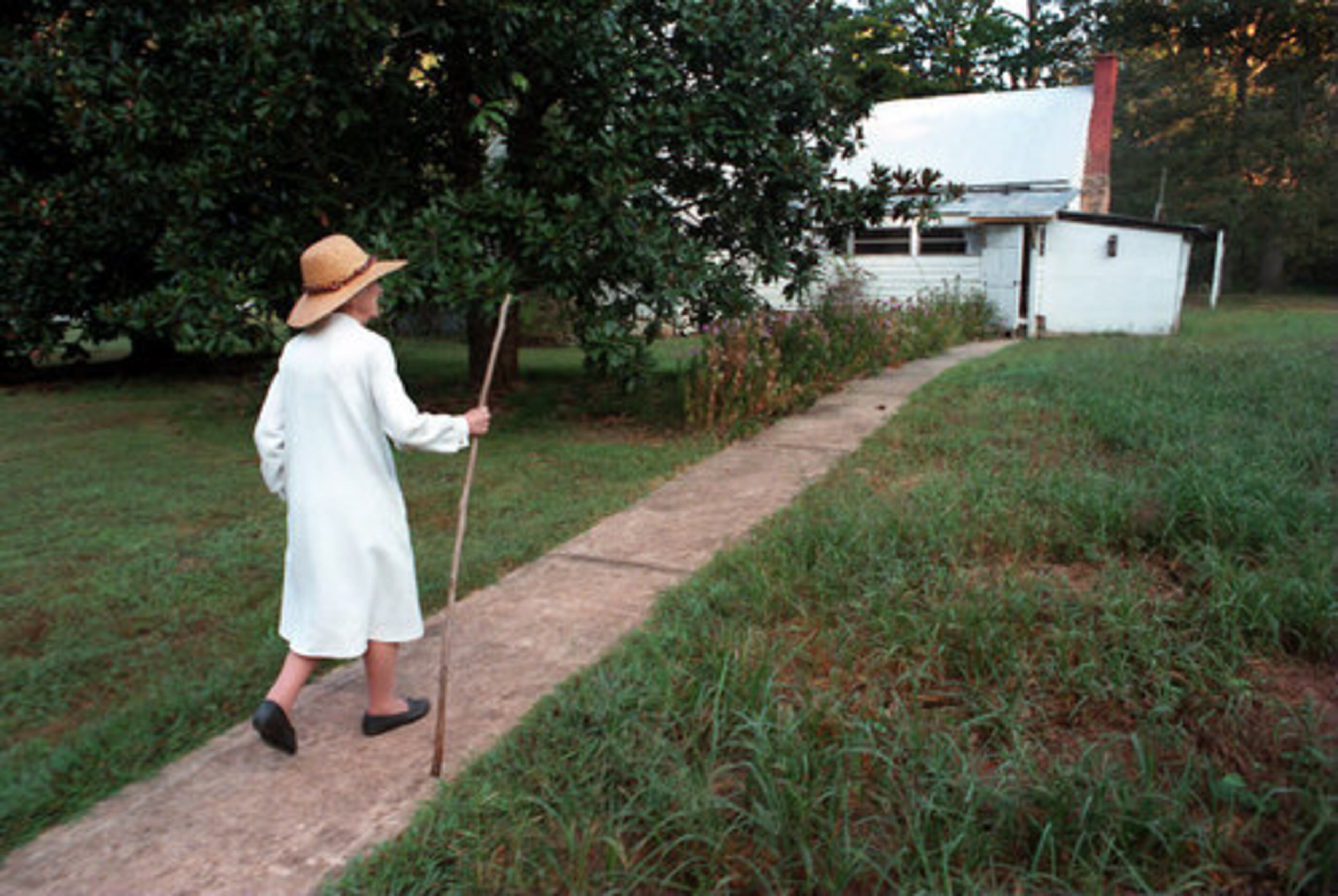 Denmark would walk to work at the 125-year-old farmhouse next door to her home.