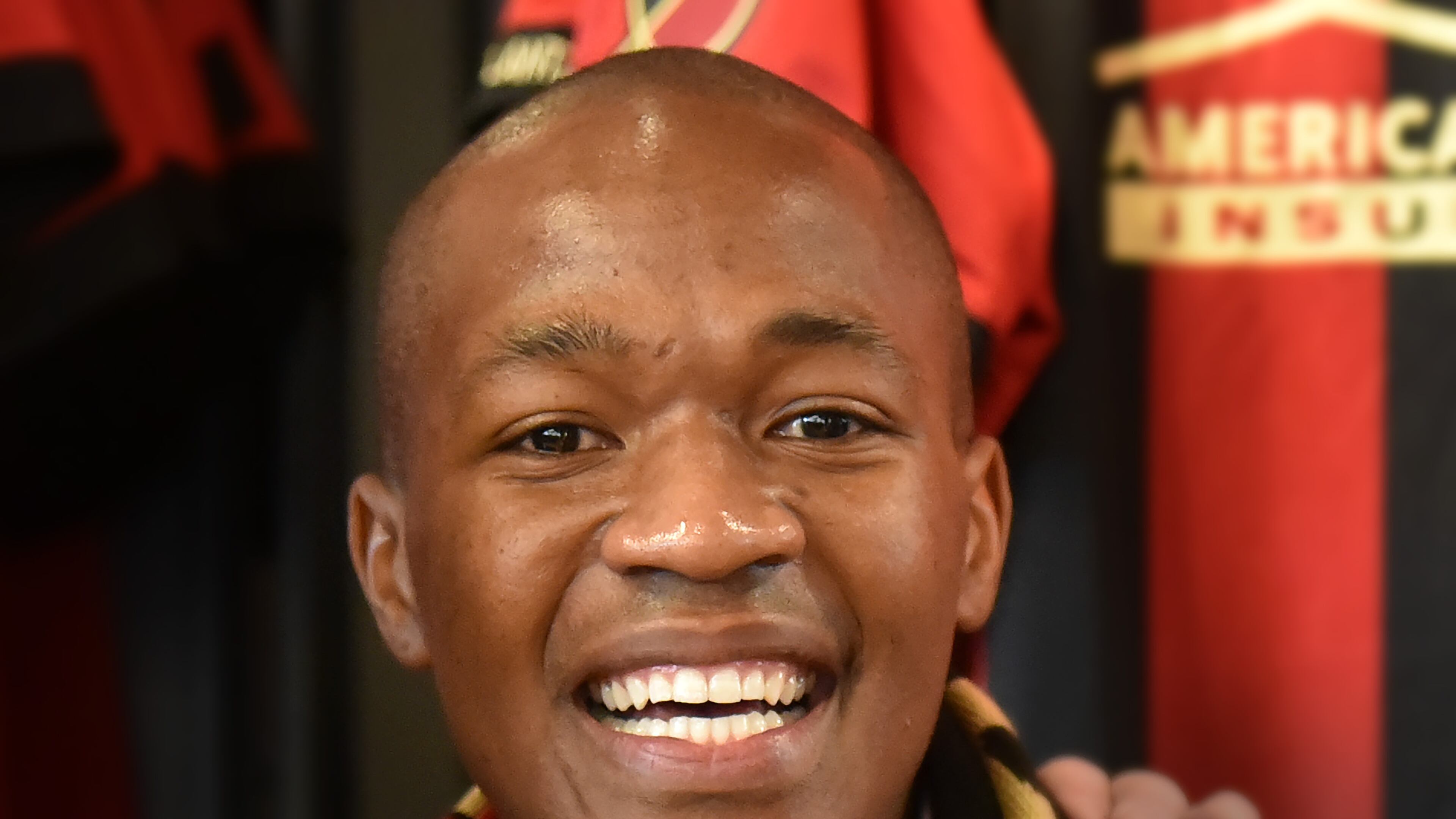 December 15, 2017 Atlanta - New Atlanta United midfielder Darlington Nagbe (background left) is welcomed by fans at the Team Store at Mercedes-Benz Stadium on Friday, December on Friday, December 15, 2017. Atlanta United introduced midfielder Darlington Nagbe to the media on Friday at Mercedes-Benz Stadium. Hyosub Shin / hshin@ajc.com