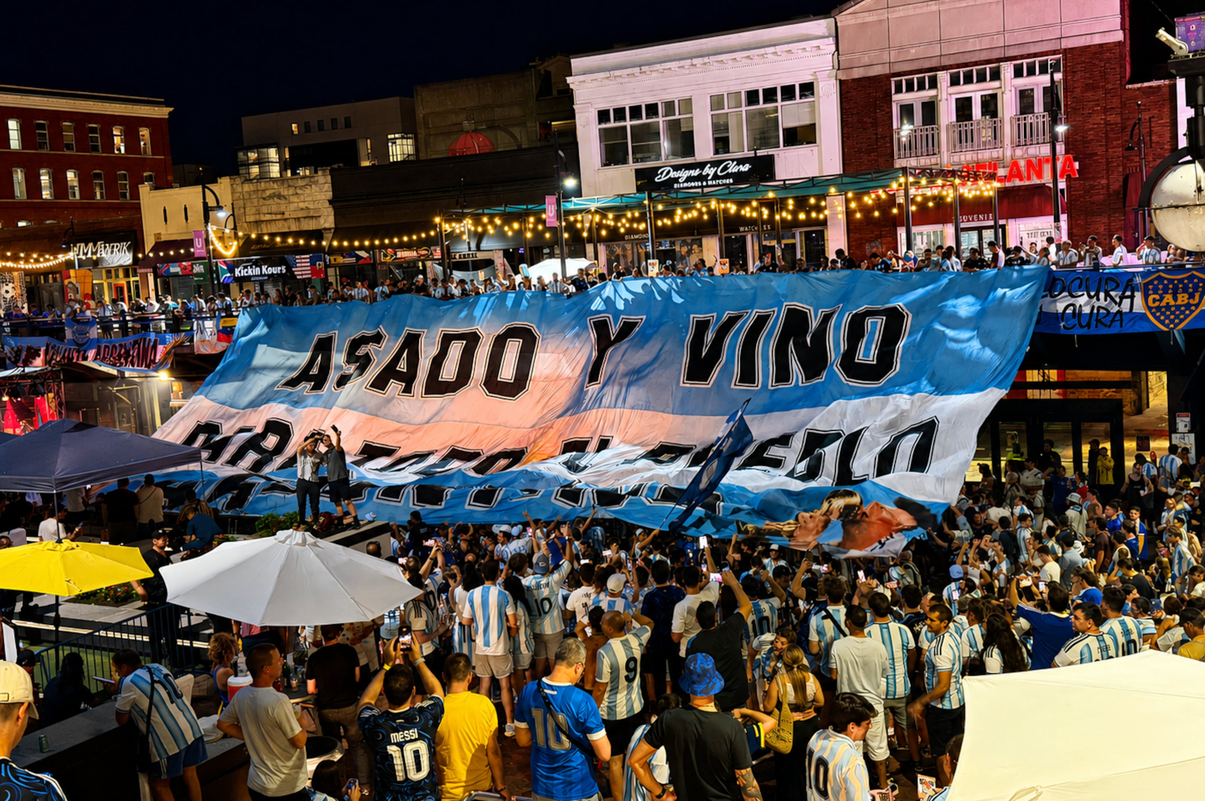 ARGENTINA WORLD CUP FANS IN ATLANTA