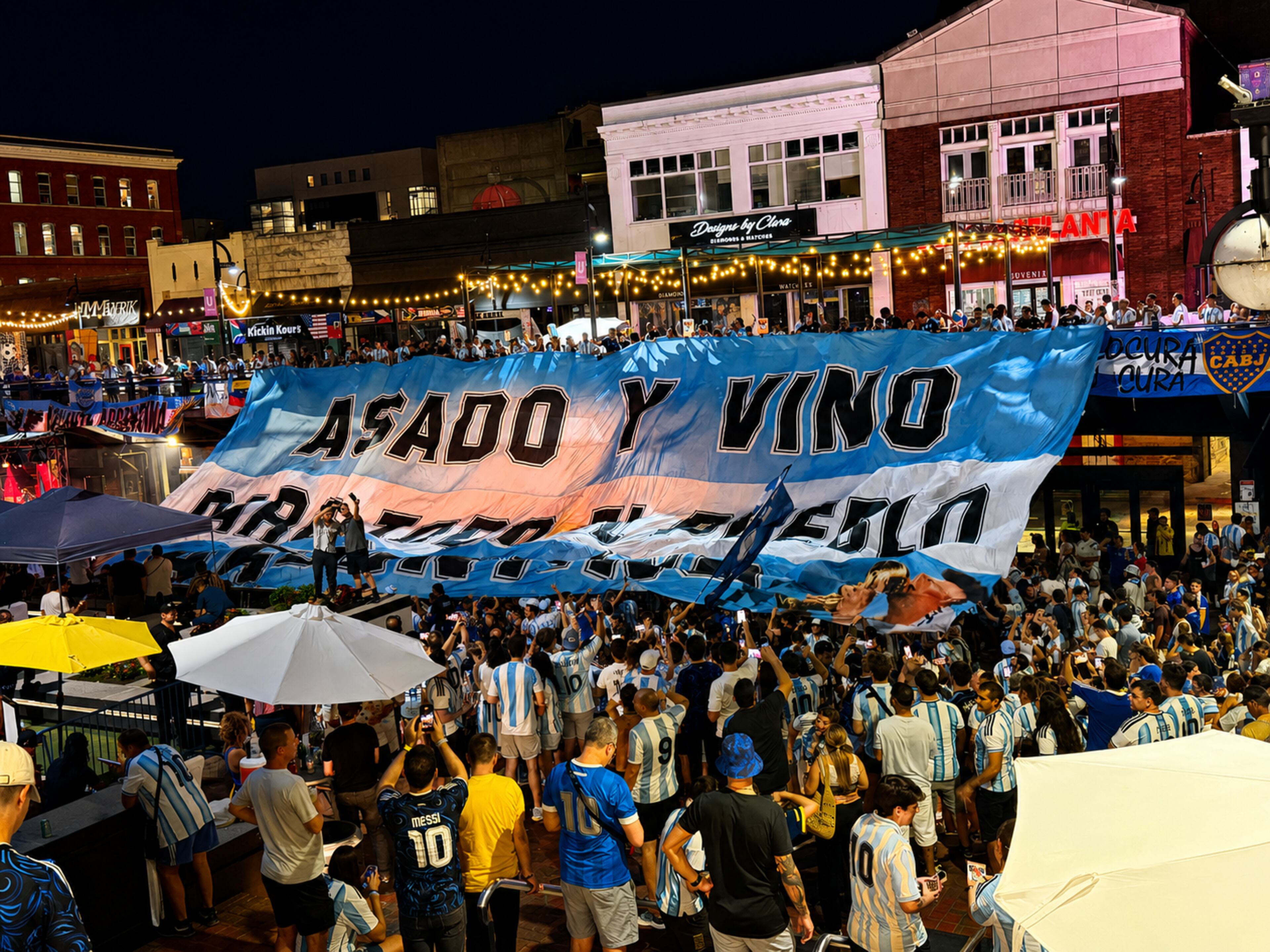 Argentina fans have been digging Underground Atlanta. (Courtesy of
Underground Atlanta)