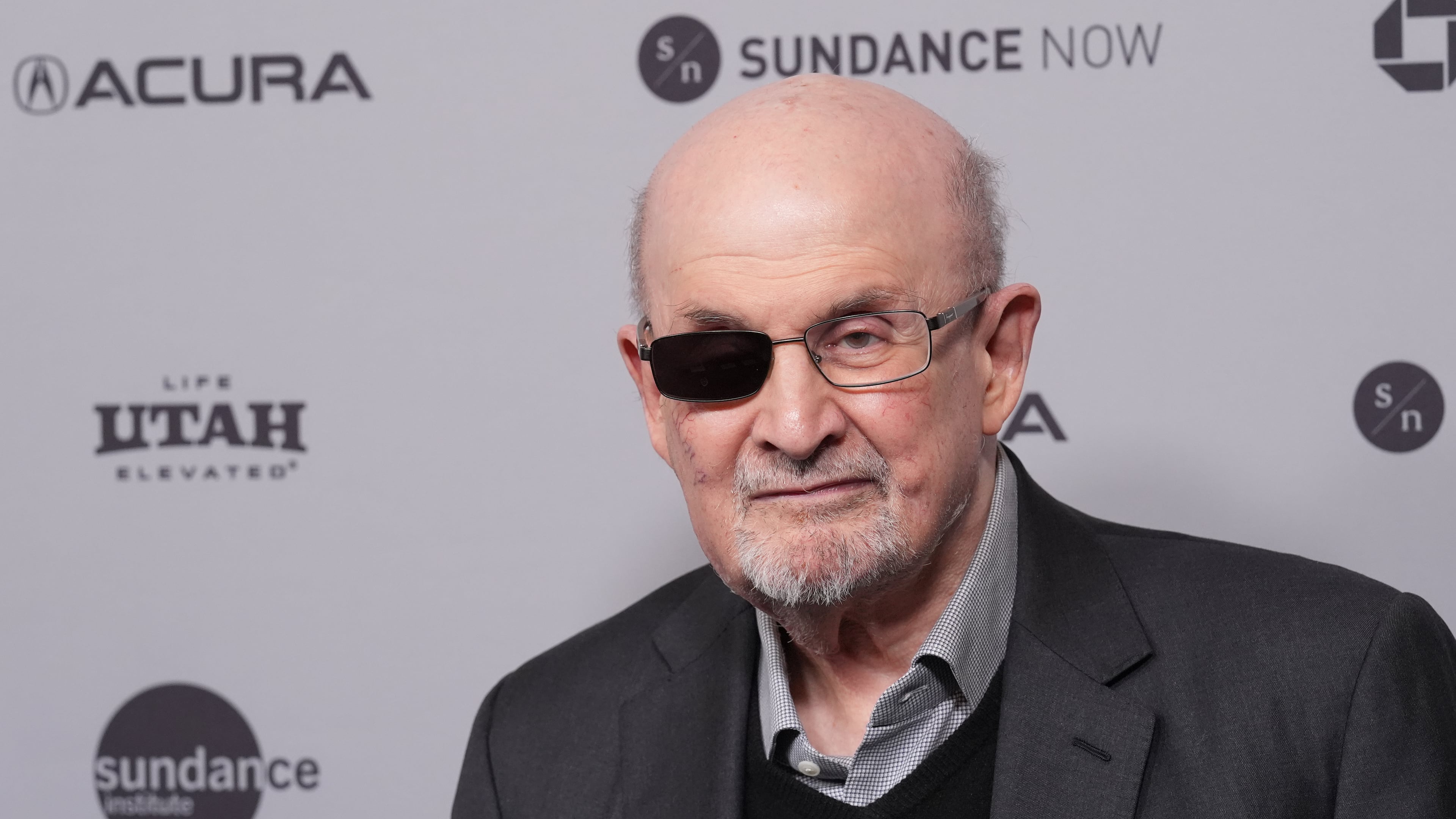 FILE - Novelist Salman Rushdie attends the premiere of the documentary film "Knife: The Attempted Murder of Salman Rushdie" during the Sundance Film Festival on Jan. 25, 2026, at The Ray in Park City, Utah. (AP Photo/Chris Pizzello, File)