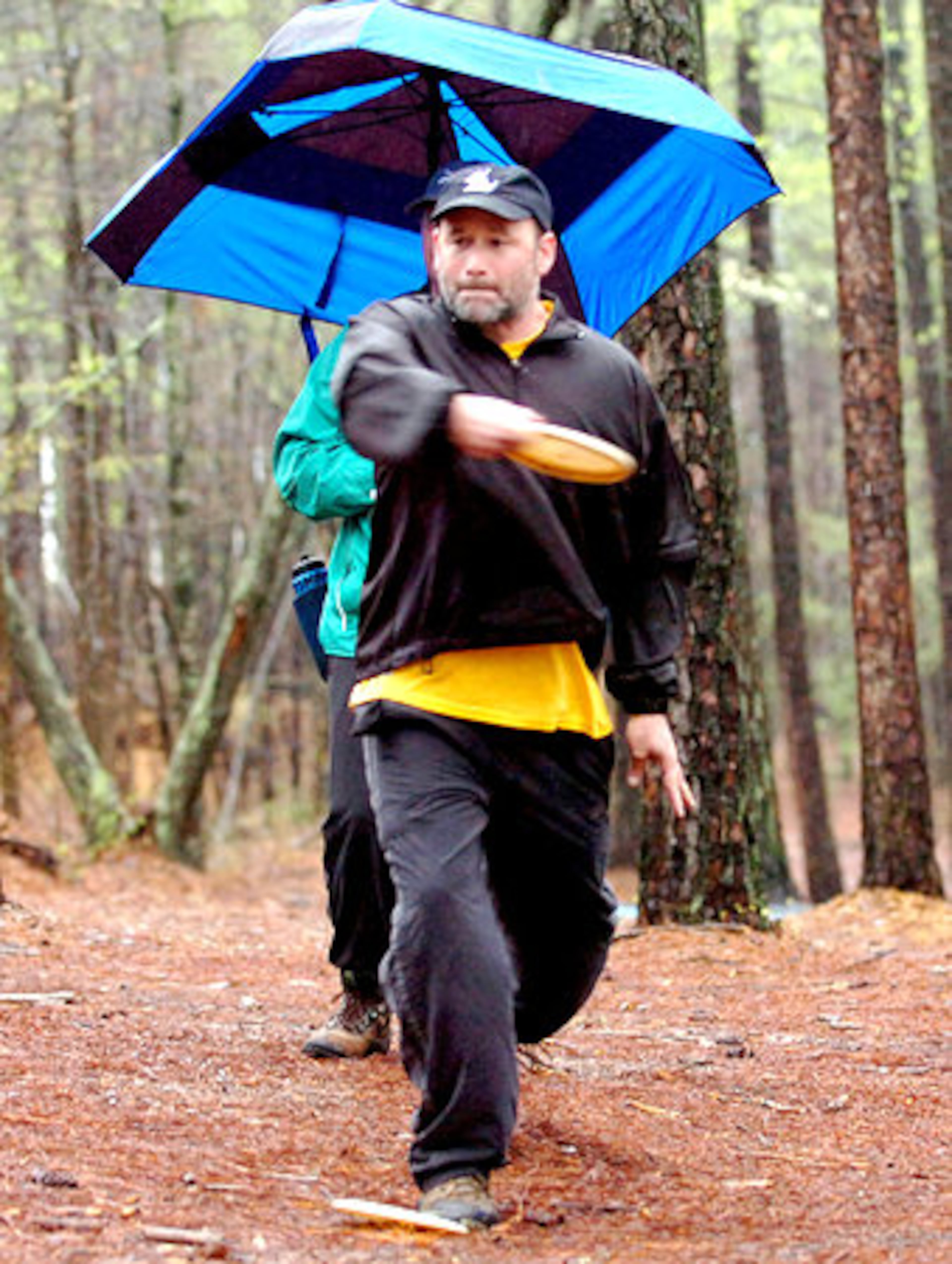 Jason Bradshaw, 40, from east Cobb County makes a shot.