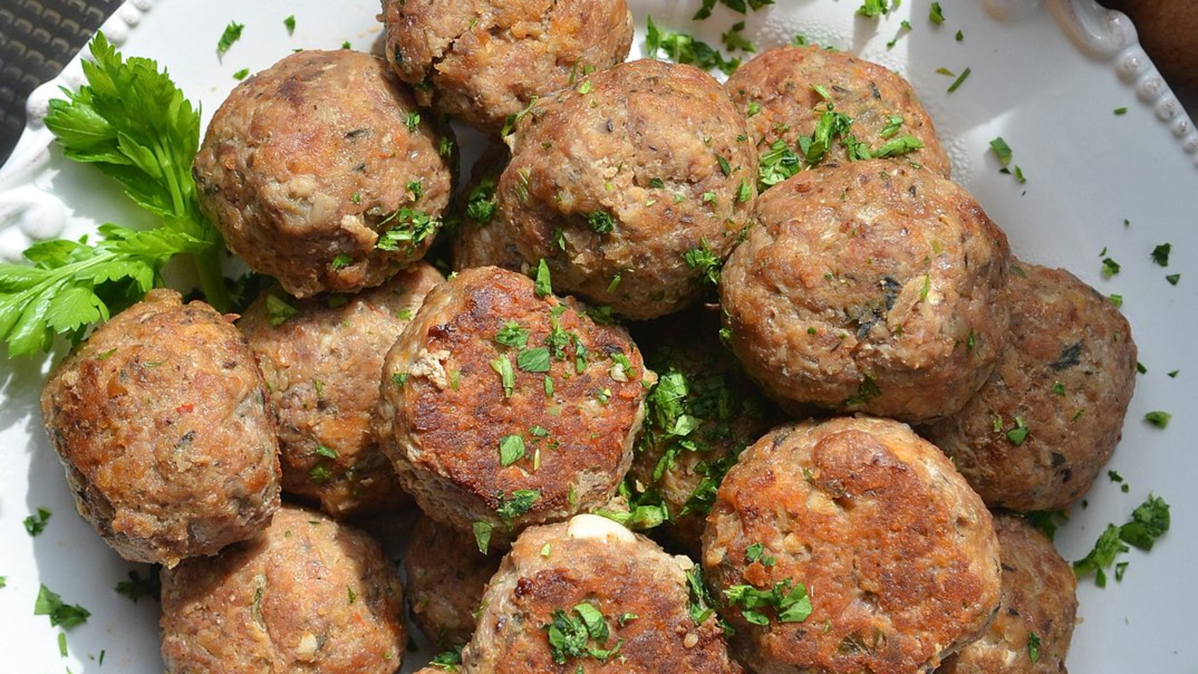 Craig Richards’ Tuscan-Inspired Mushroom Meatballs. Styling by Wendell Brock. (Photo by Chris Hunt/Special)