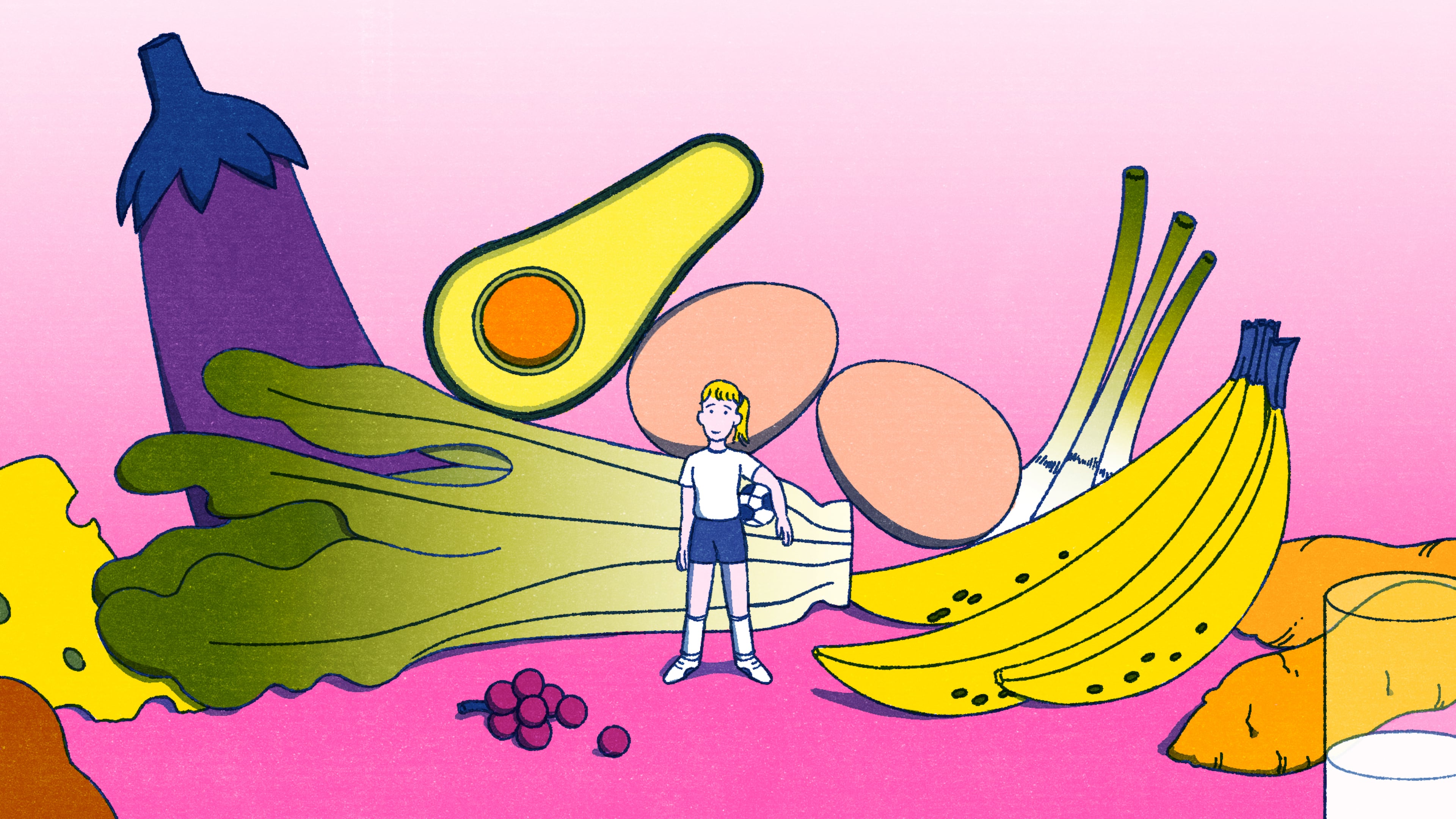 What you eat is just as important as how you train. (Illustration: Suejee Lee for the AJC)