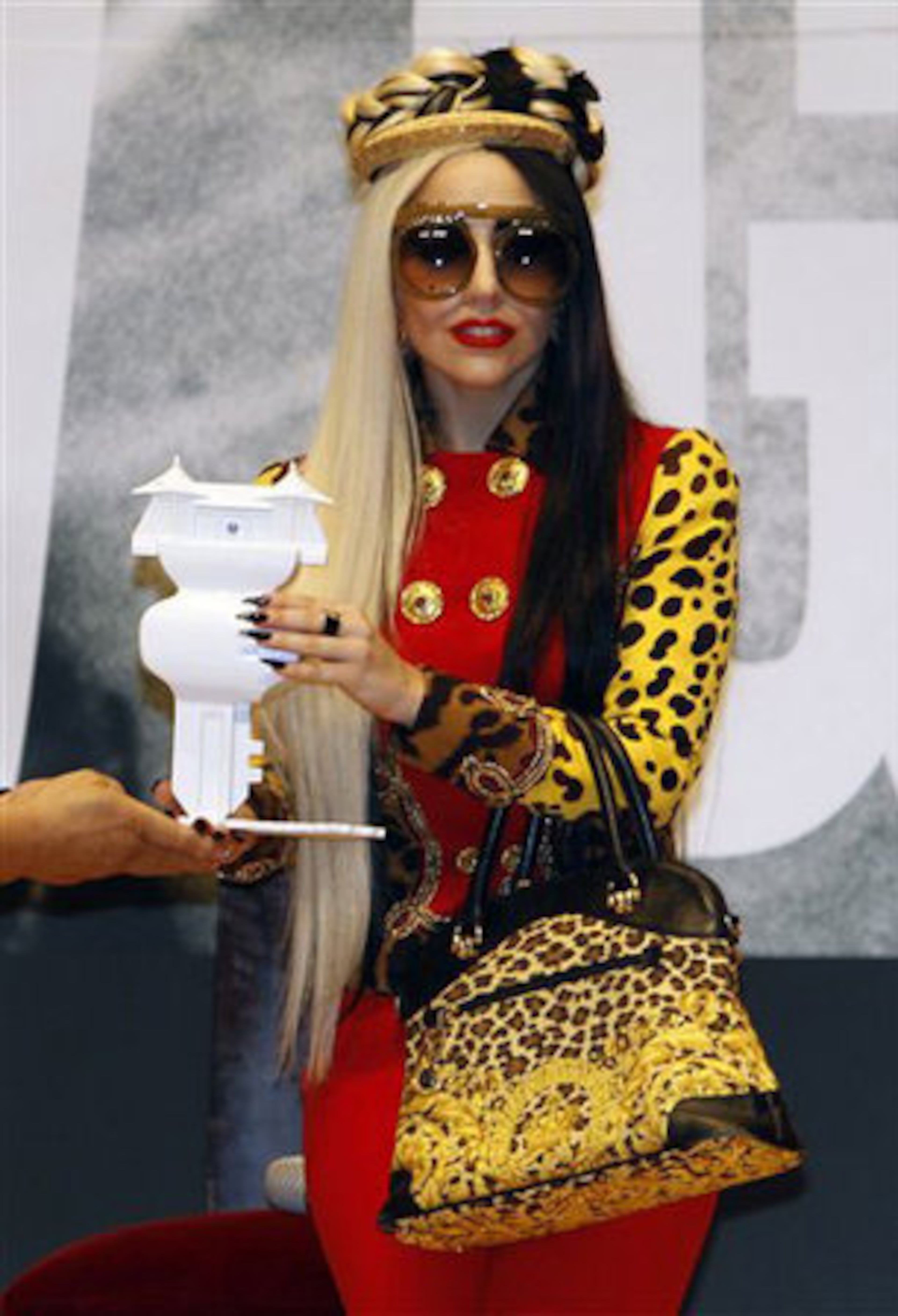 Meow, hiss. Break out your animal prints to mimic this Lady Gaga original.