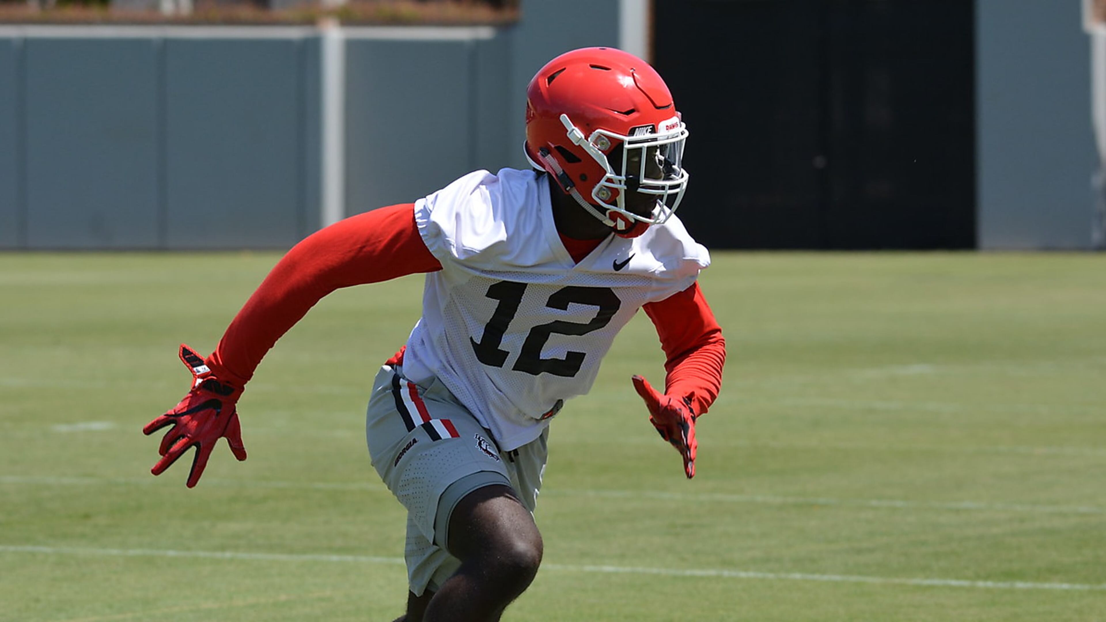 Detravion "Tray" Bishop did not get on the field for the Bulldogs as a freshman last season but was expected to compete for playing time this fall at safety. (Photo by Steven Colquitt/UGA)