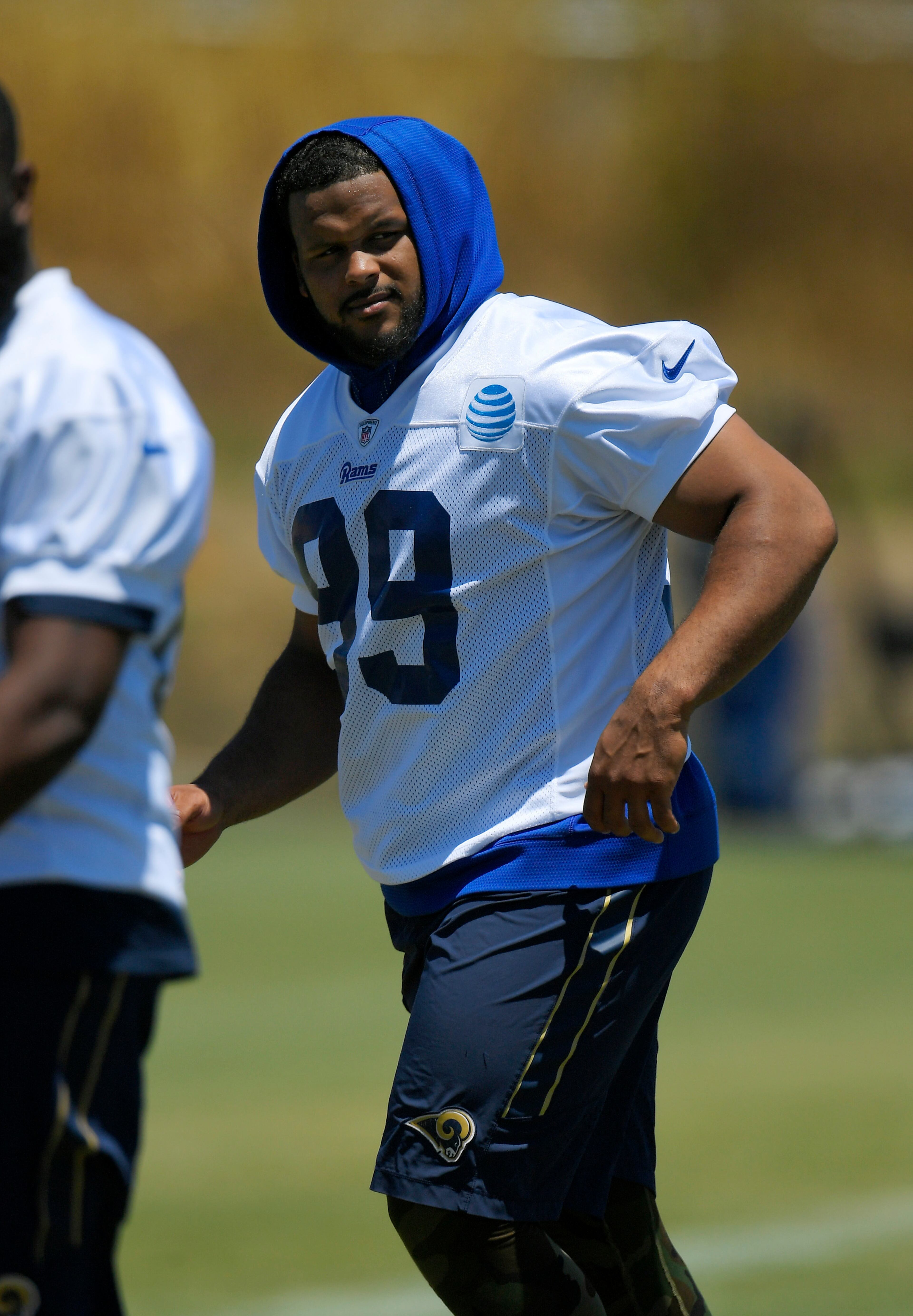 The first of four defensive players in the top 10 lands at No. 3 -- Los Angeles Rams defensive tackle Aaron Donald.