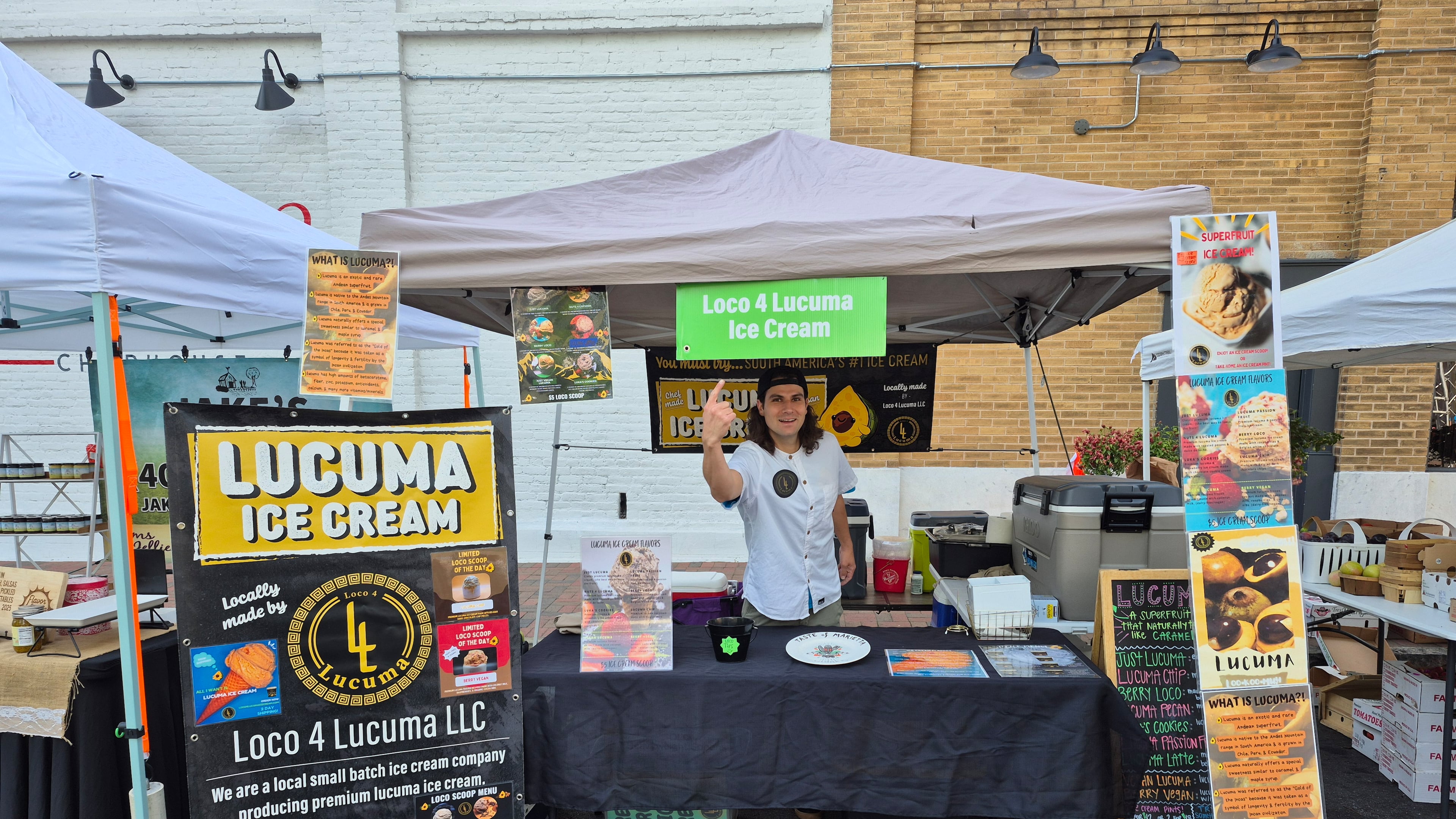 Anthony Rendic of Loco 4 Lucuma can be found Thursdays, Fridays and Saturdays at local farmers markets. (Courtesy of Loco 4 Lucuma)
