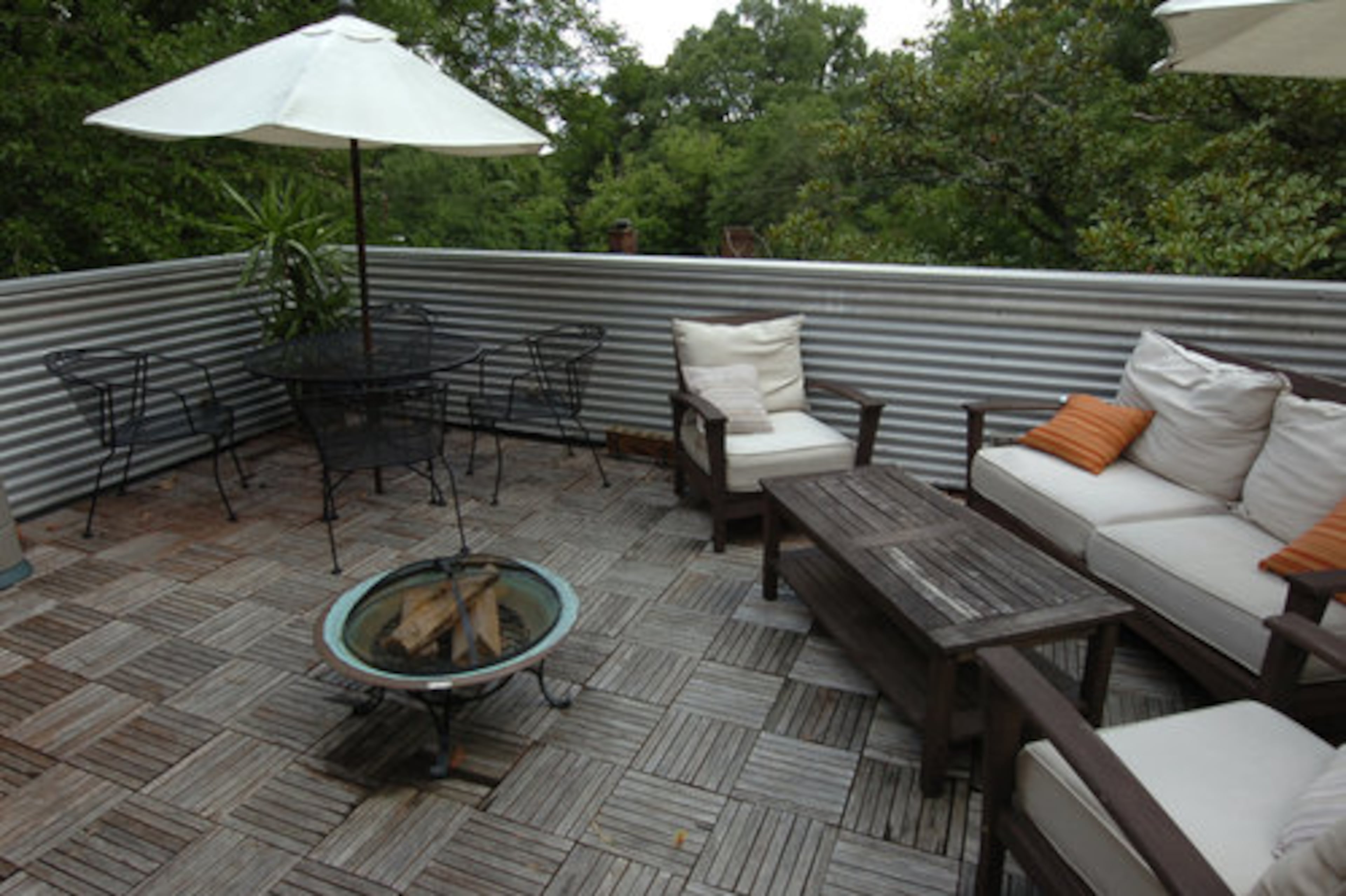 The rooftop patio.