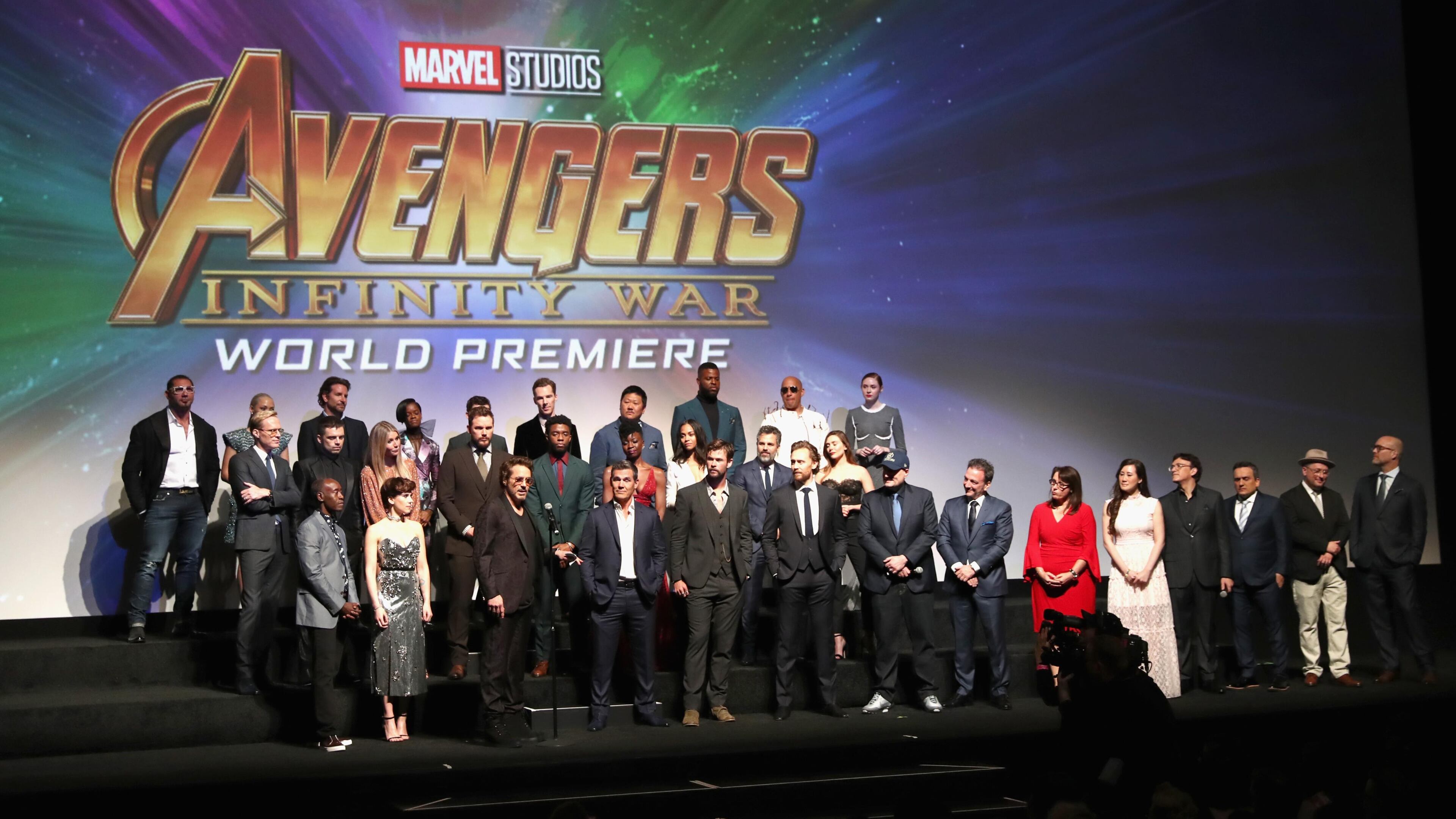 HOLLYWOOD, CA - APRIL 23: Cast & Crew of 'Avengers: Infinity War' attend the Los Angeles Global Premiere for Marvel Studios? Avengers: Infinity War on April 23, 2018 in Hollywood, California. (Photo by Rich Polk/Getty Images for Disney)