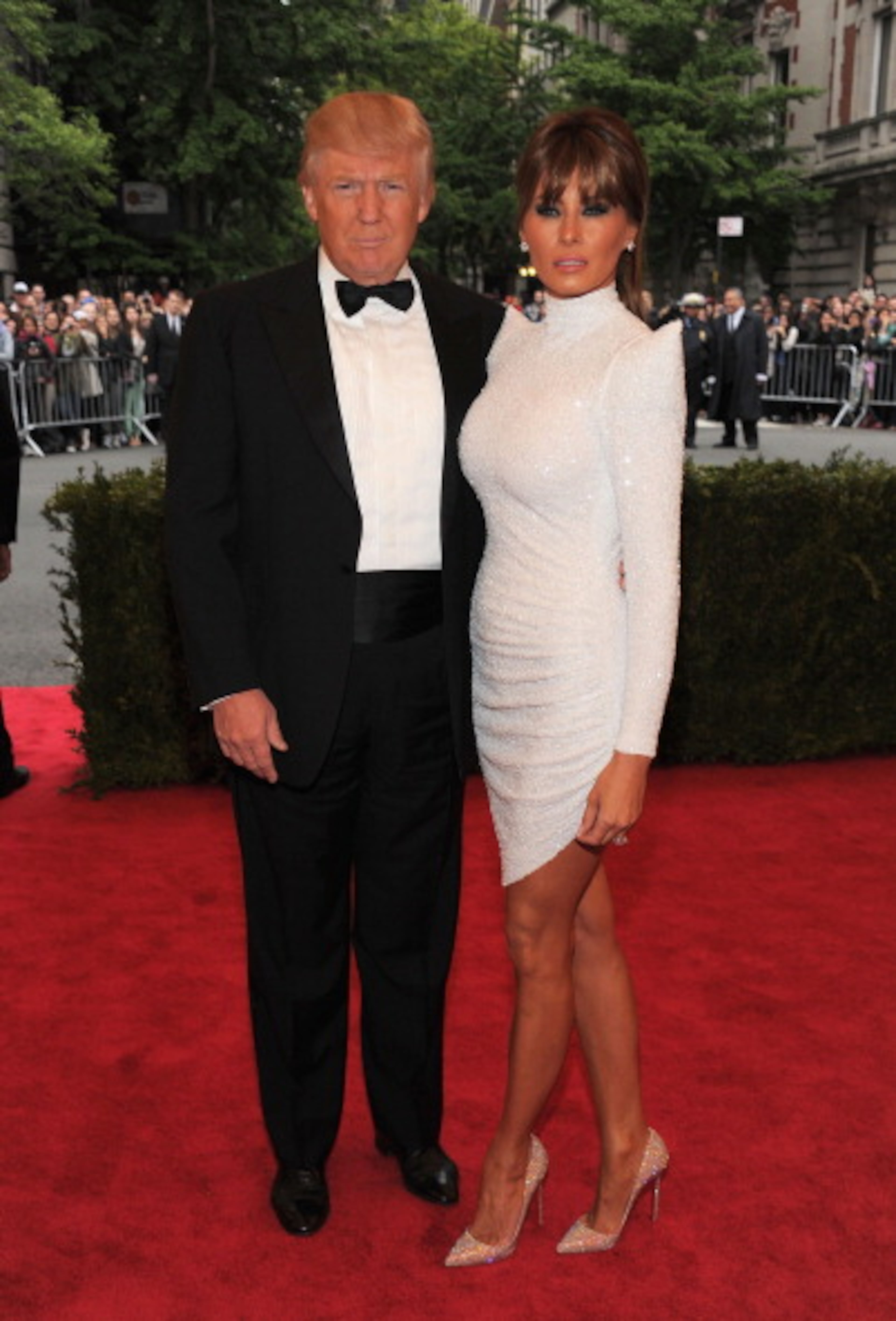NEW YORK, NY - MAY 07: Donald Trump and Melania Trump attend the "Schiaparelli And Prada: Impossible Conversations" Costume Institute Gala at the Metropolitan Museum of Art on May 7, 2012 in New York City. (Photo by Larry Busacca/Getty Images)