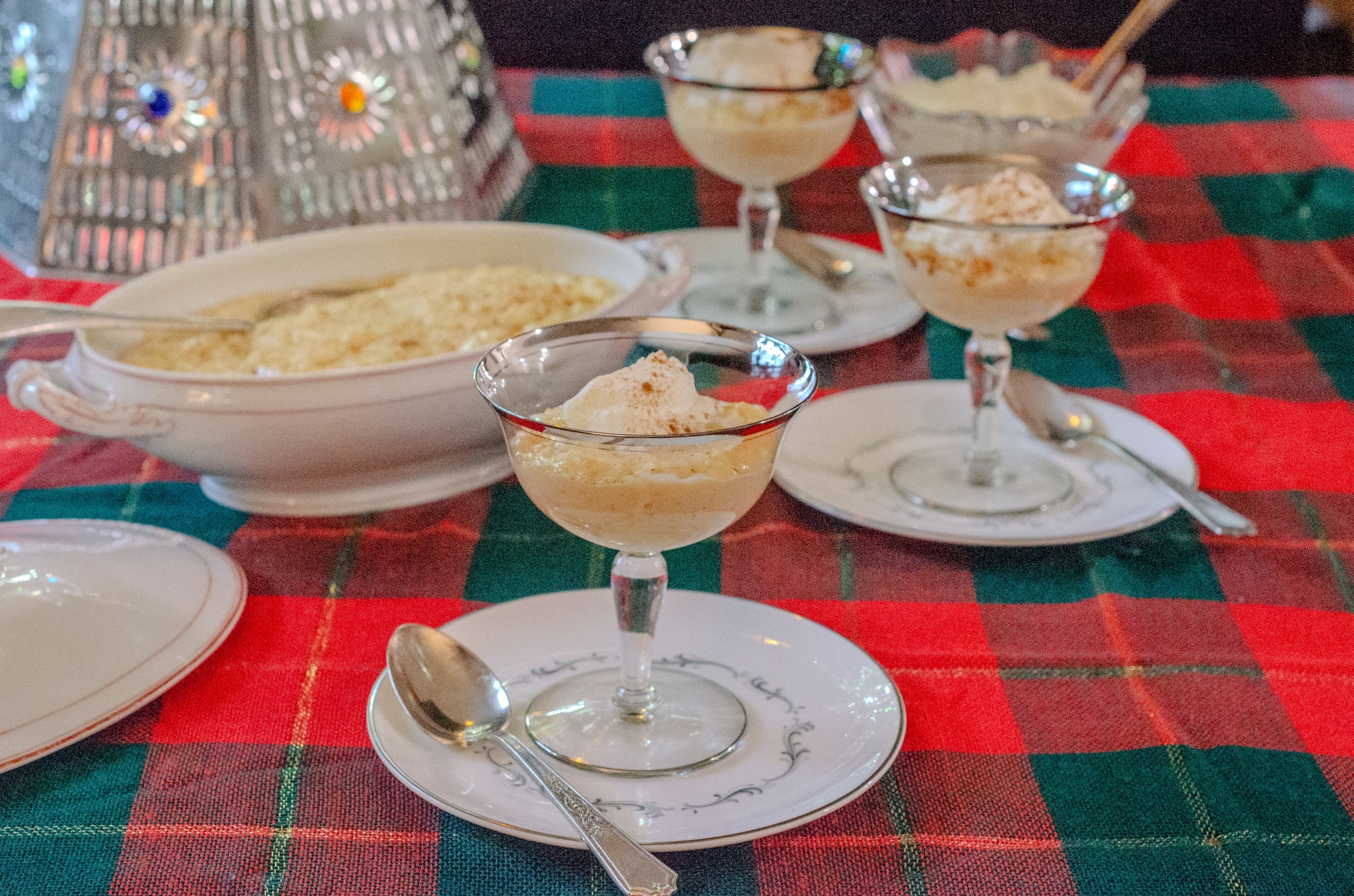 Arroz con leche, a popular Christmas dessert in Latin America, is rich, creamy and sweet. (Virginia Willis for The Atlanta Journal-Constitution)